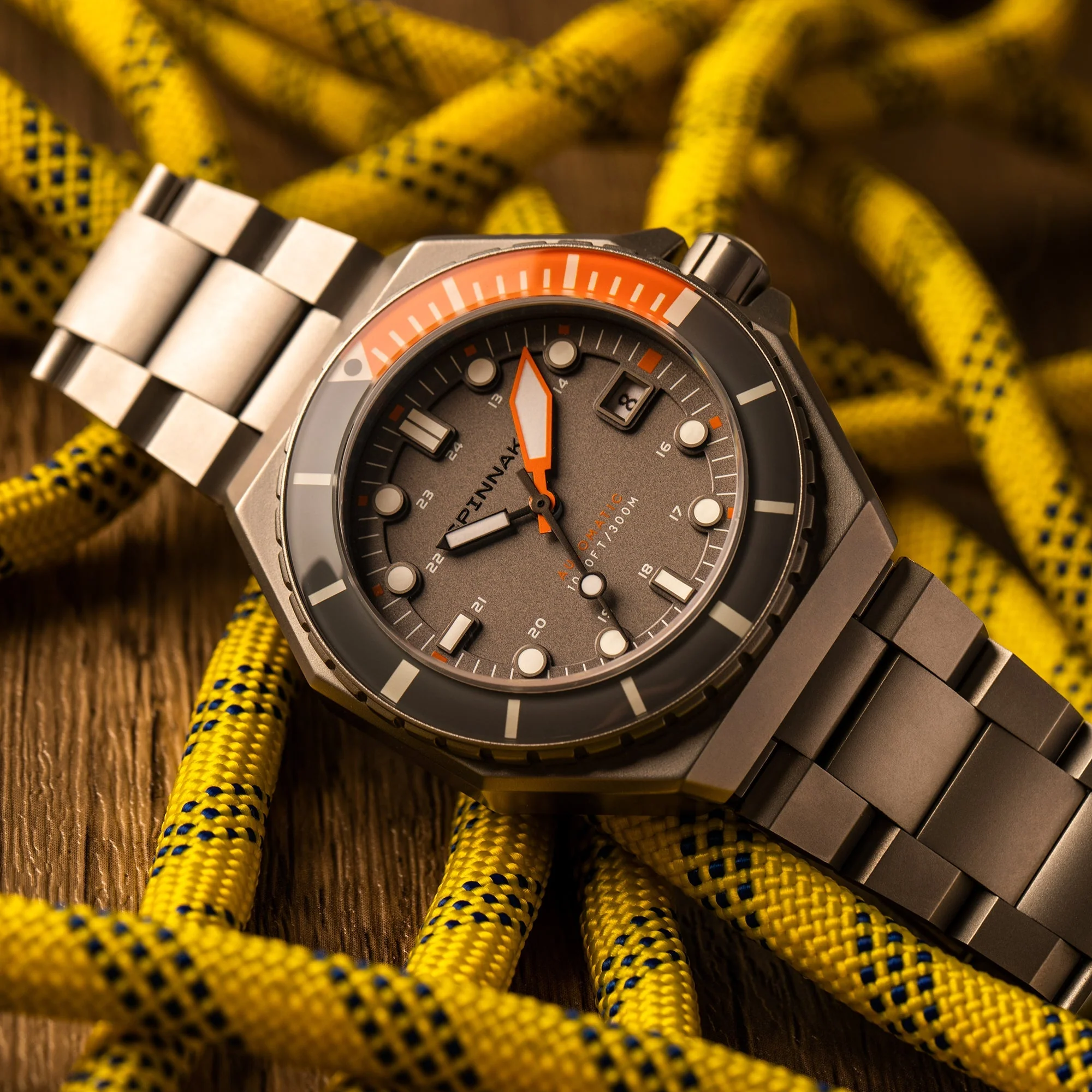 Dumas Gray Dial / Orange / Stainless Steel | Gray Dial - Image 4