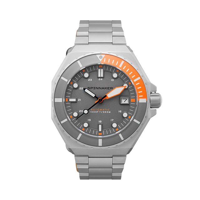 Dumas Gray Dial / Orange / Stainless Steel | Gray Dial - Image 9