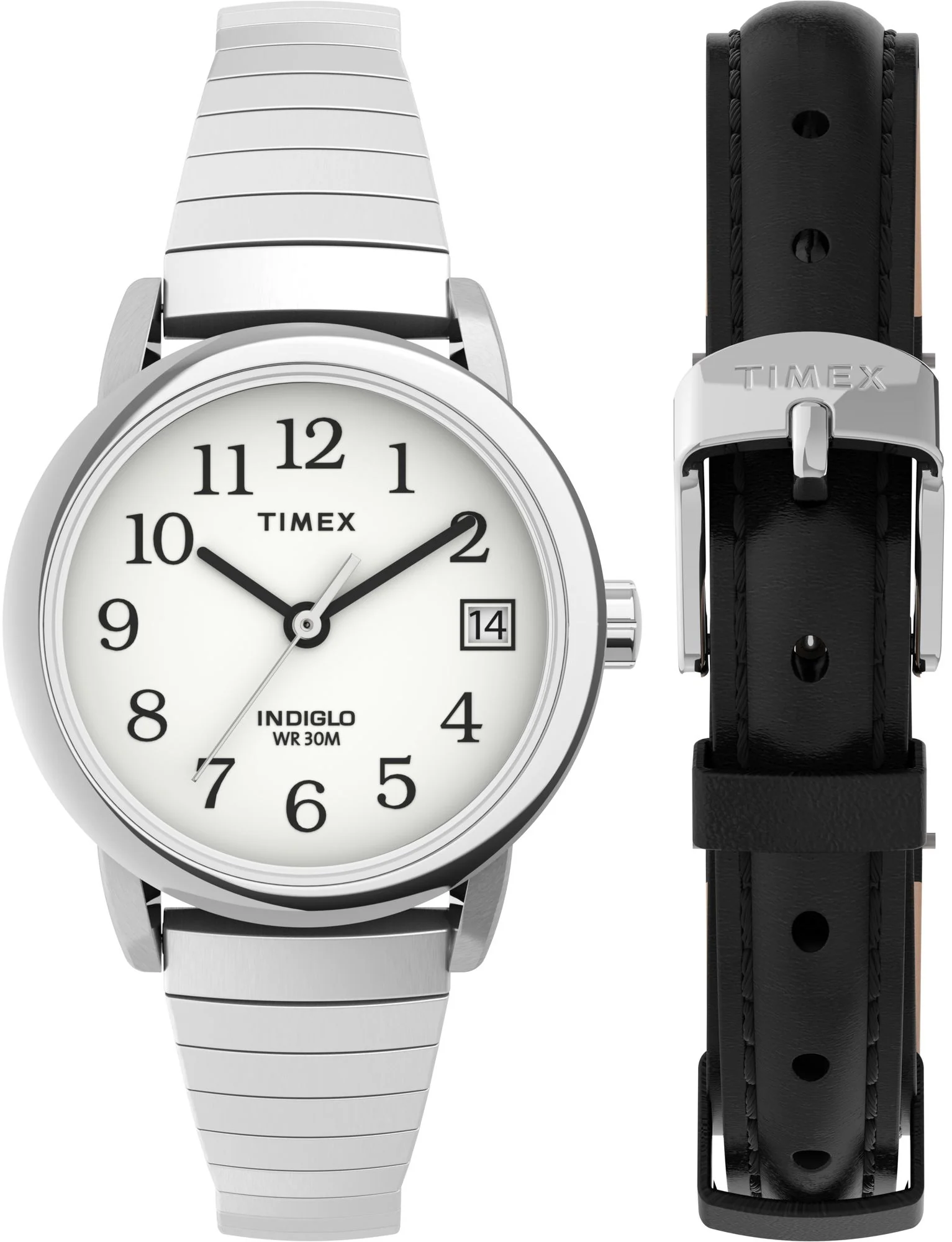 Easy Reader White / Stainless Steel White Dial