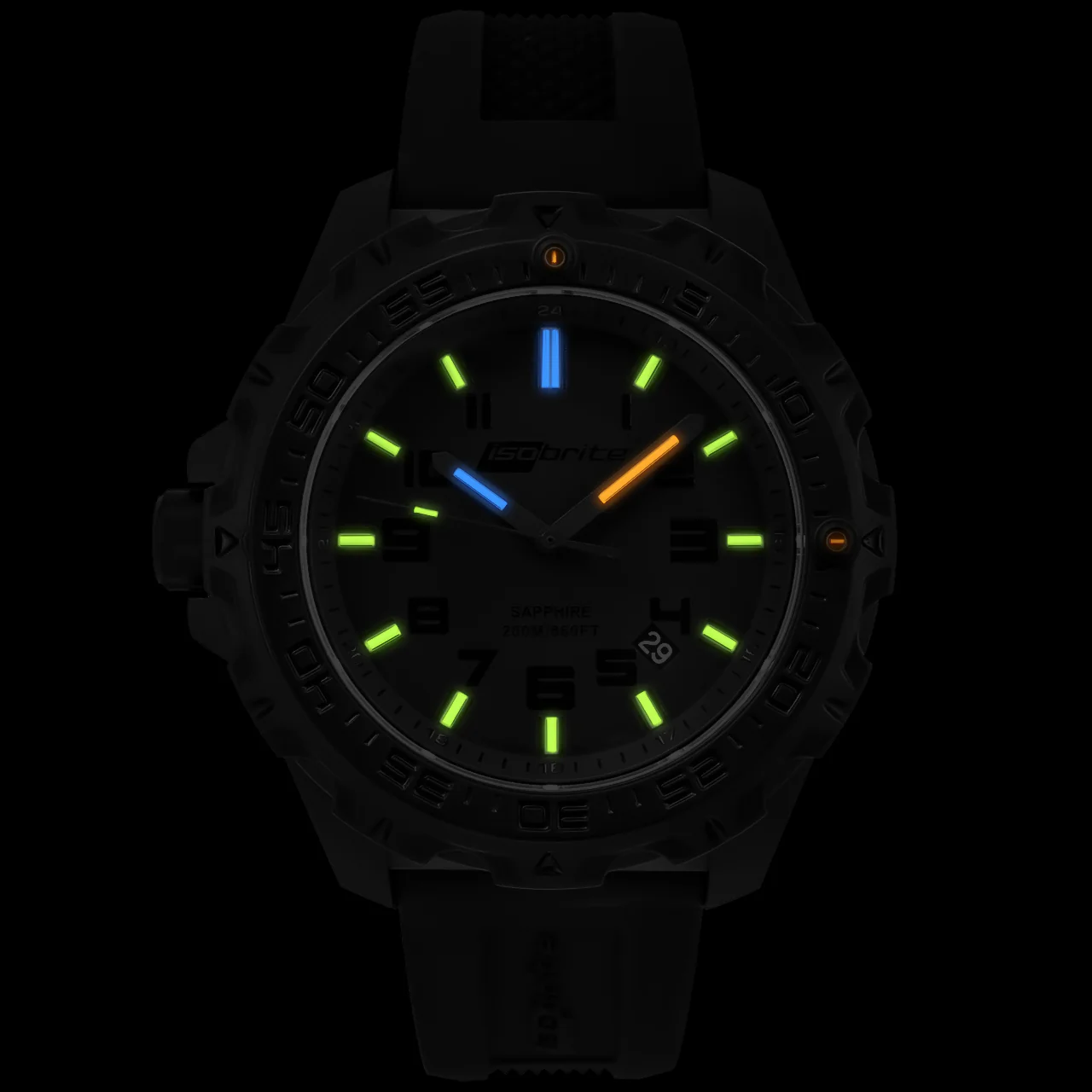 Eclipse w/ 9:00 crown T100 Tritium | Black Dial - Image 2