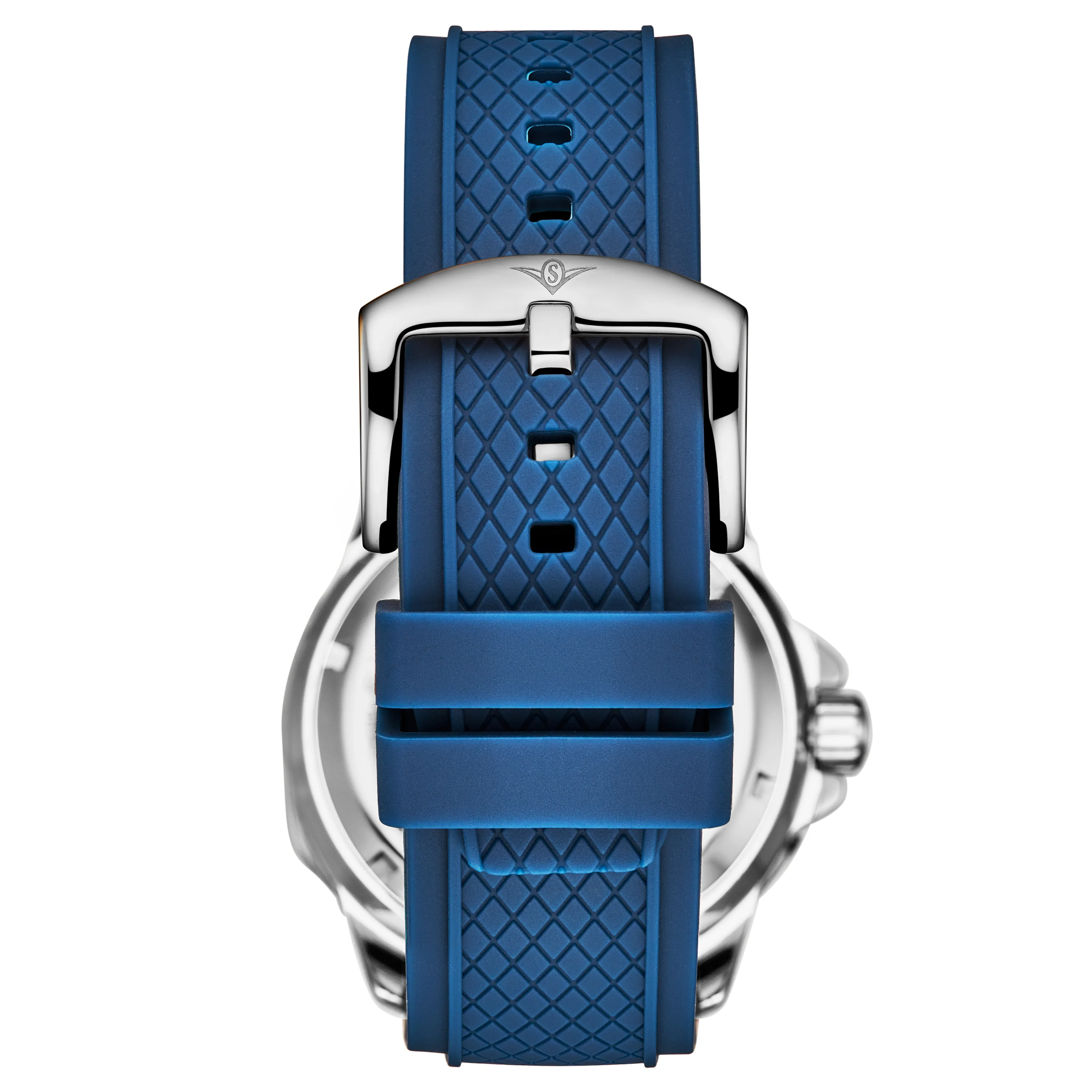 Edwardian Automatic 44mm Skeleton Blue/Silver | Silver Dial - Image 2