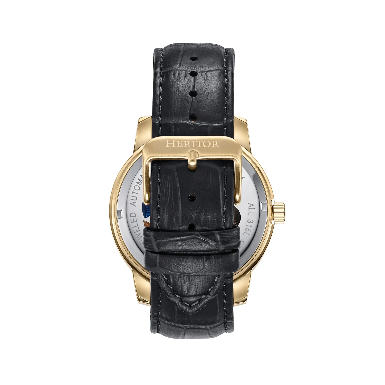 Emmanuel Semi Skeleton Custom Dial Black/Gold | MULTICOLOR Dial - Image 3