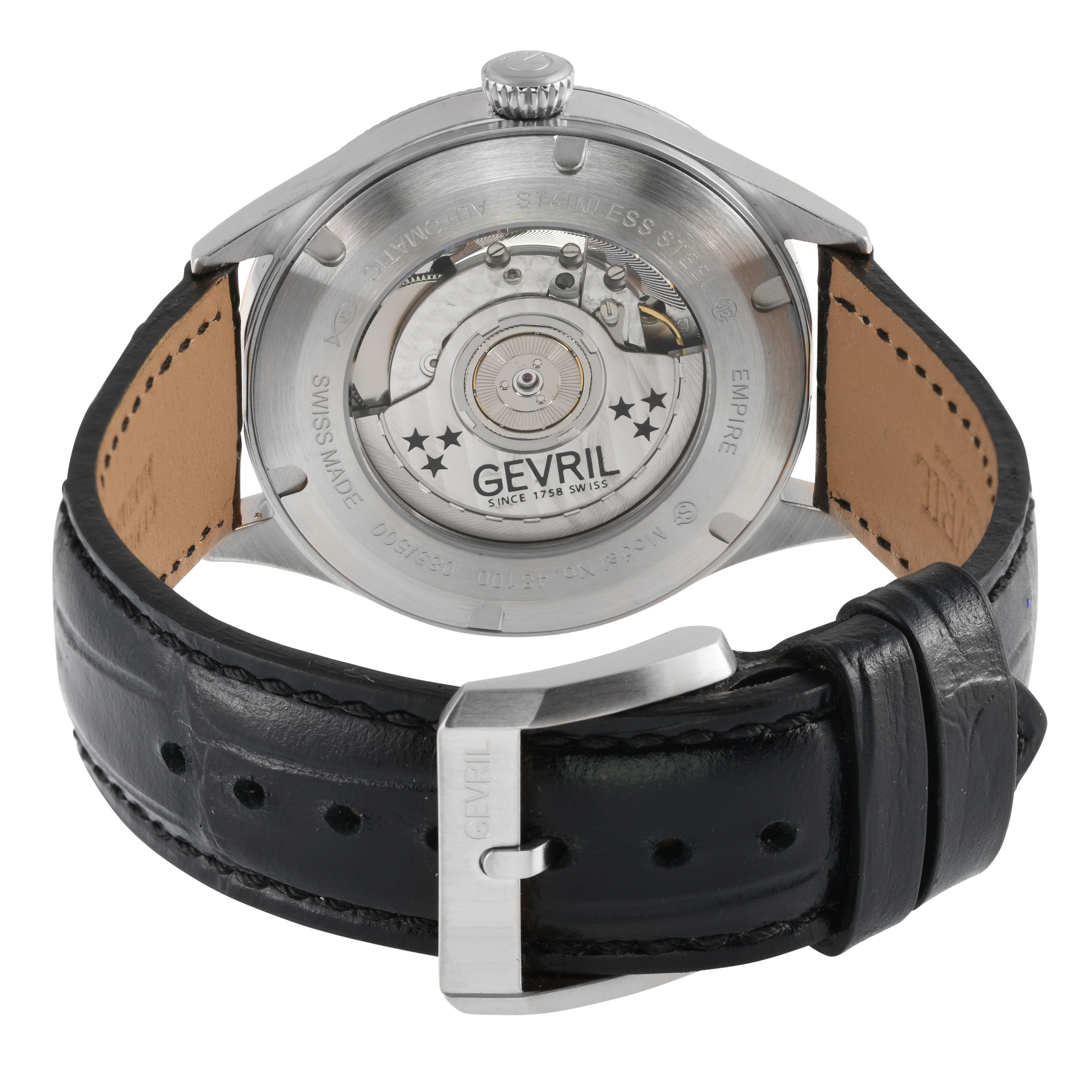 Empire Swiss made Automatic ETA 2895, 316L Case, Black Dial, second subdials | Black Dial - Image 3