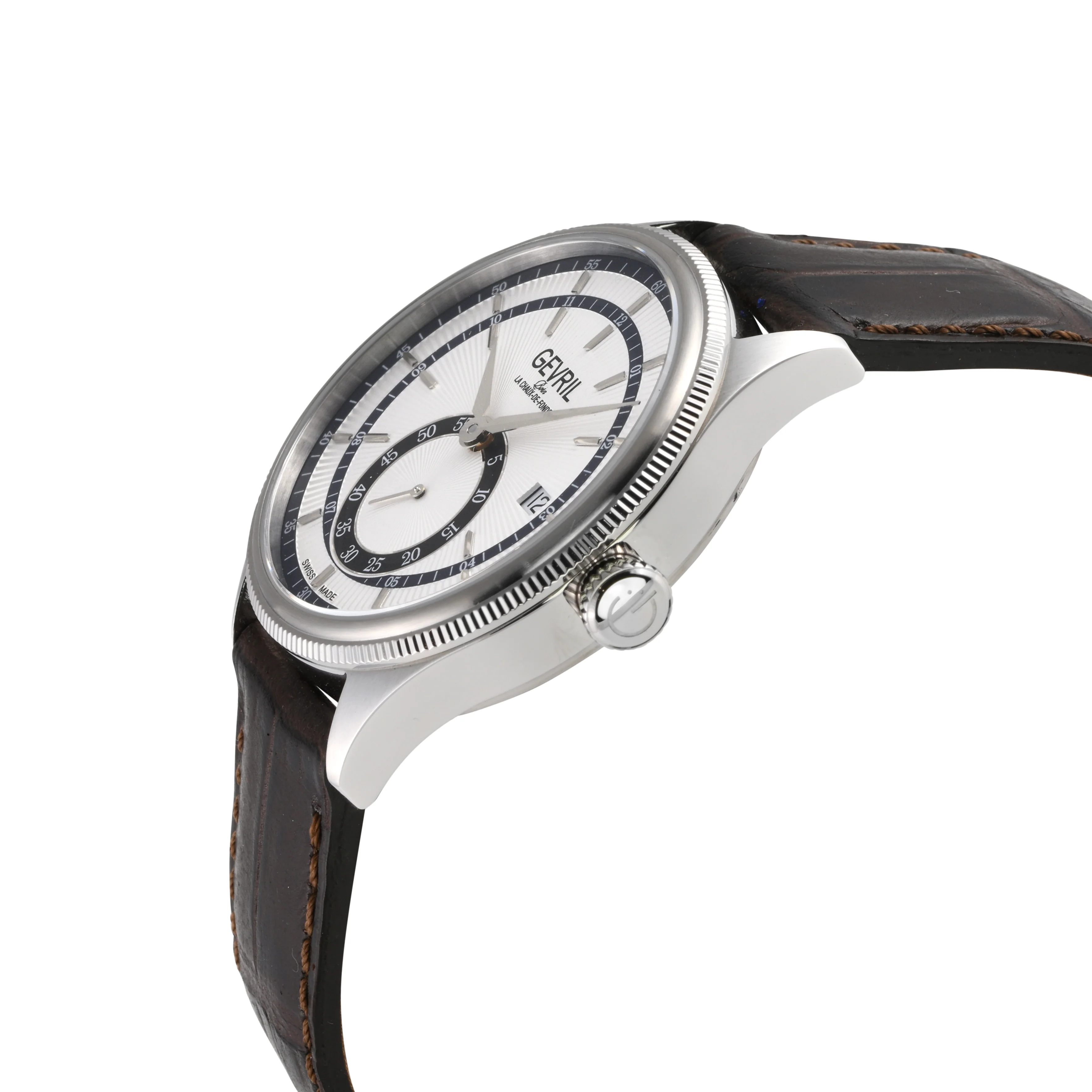 Empire Swiss made Automatic ETA 2895, 316L Case, White Dial, second subdials | White Dial - Image 2