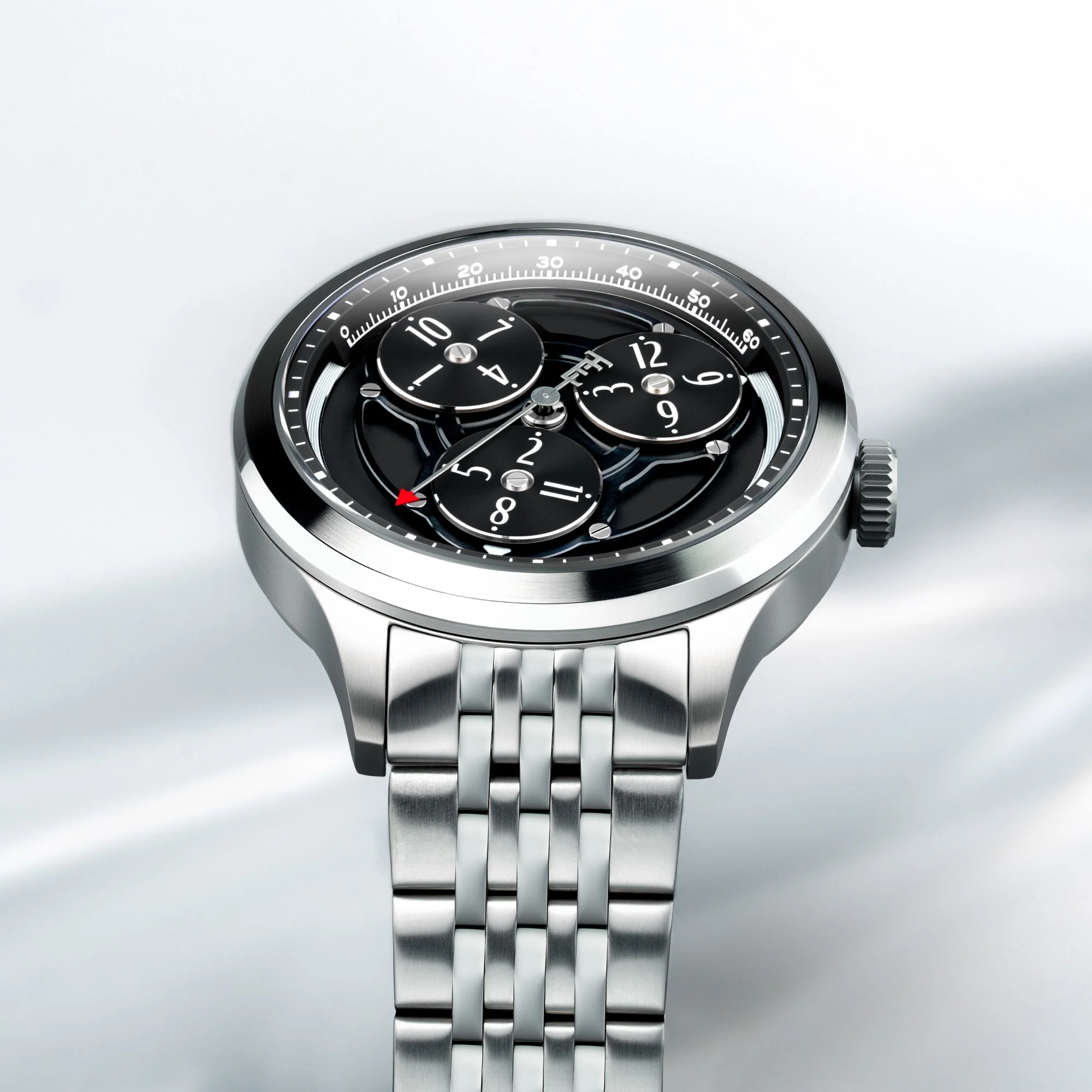Engineer Hexham Trisect Automatic Limited Edition Black / Stainless Steel Black Dial - Image 3