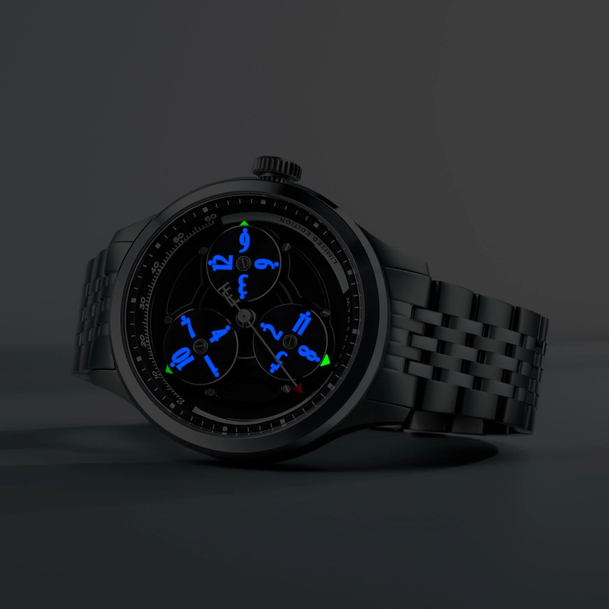 Engineer Hexham Trisect Automatic Limited Edition Black / Stainless Steel Black Dial - Image 4