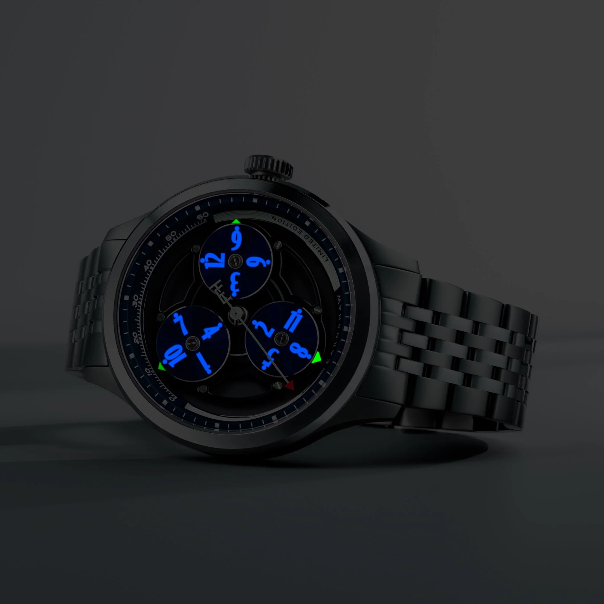 Engineer Hexham Trisect Automatic Limited Edition Blue / Stainless Steel | Blue Dial - Image 4