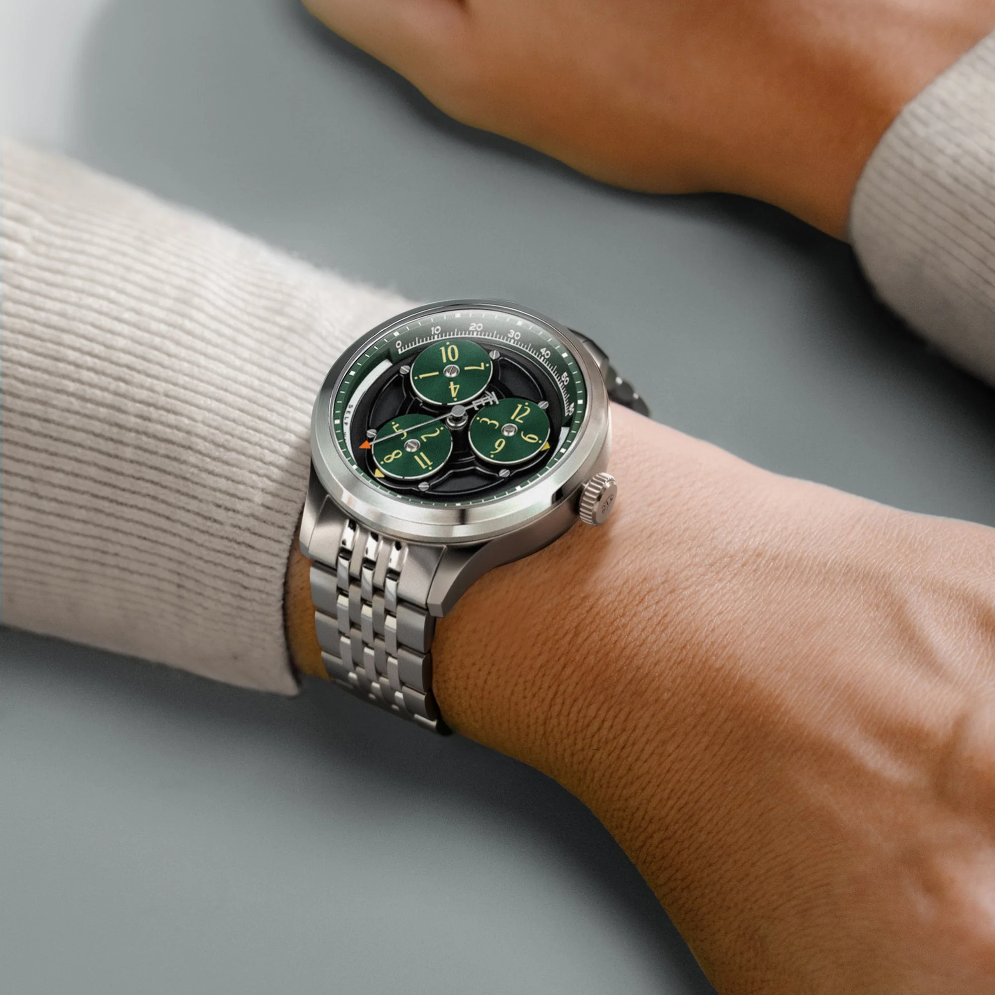 Engineer Hexham Trisect Automatic Limited Edition Green / Stainless Steel | Green Dial - Image 2