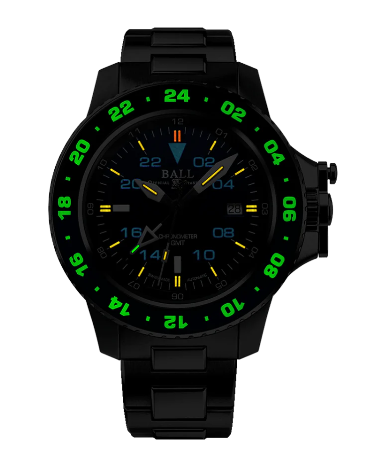 Engineer Hydrocarbon AeroGMT II 42mm Blue dial / Black and blue bezel | Blue Dial - Image 2