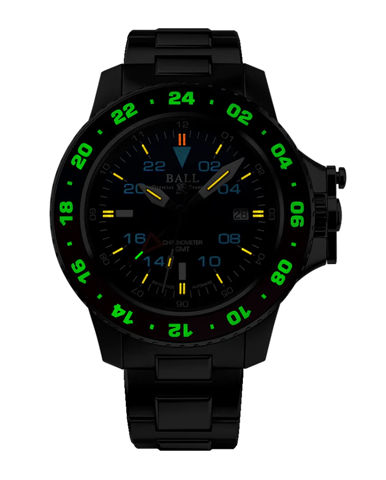 Engineer Hydrocarbon AeroGMT II 42mm Blue Dial / Red and Blue Bezel | Blue Dial - Image 2