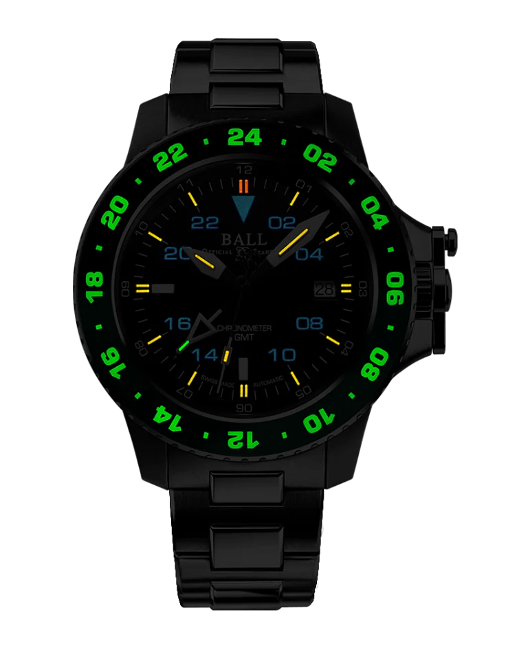 Engineer Hydrocarbon AeroGMT II Black and green | Black Dial - Image 2