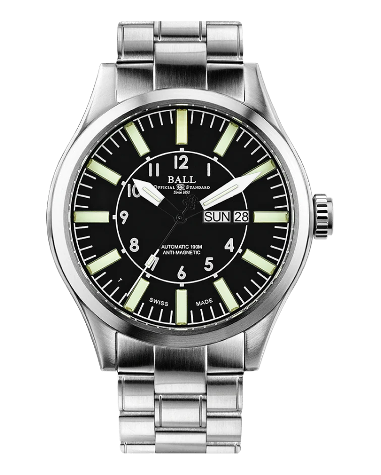 Engineer Master II Aviator Black 46mm | Black Dial