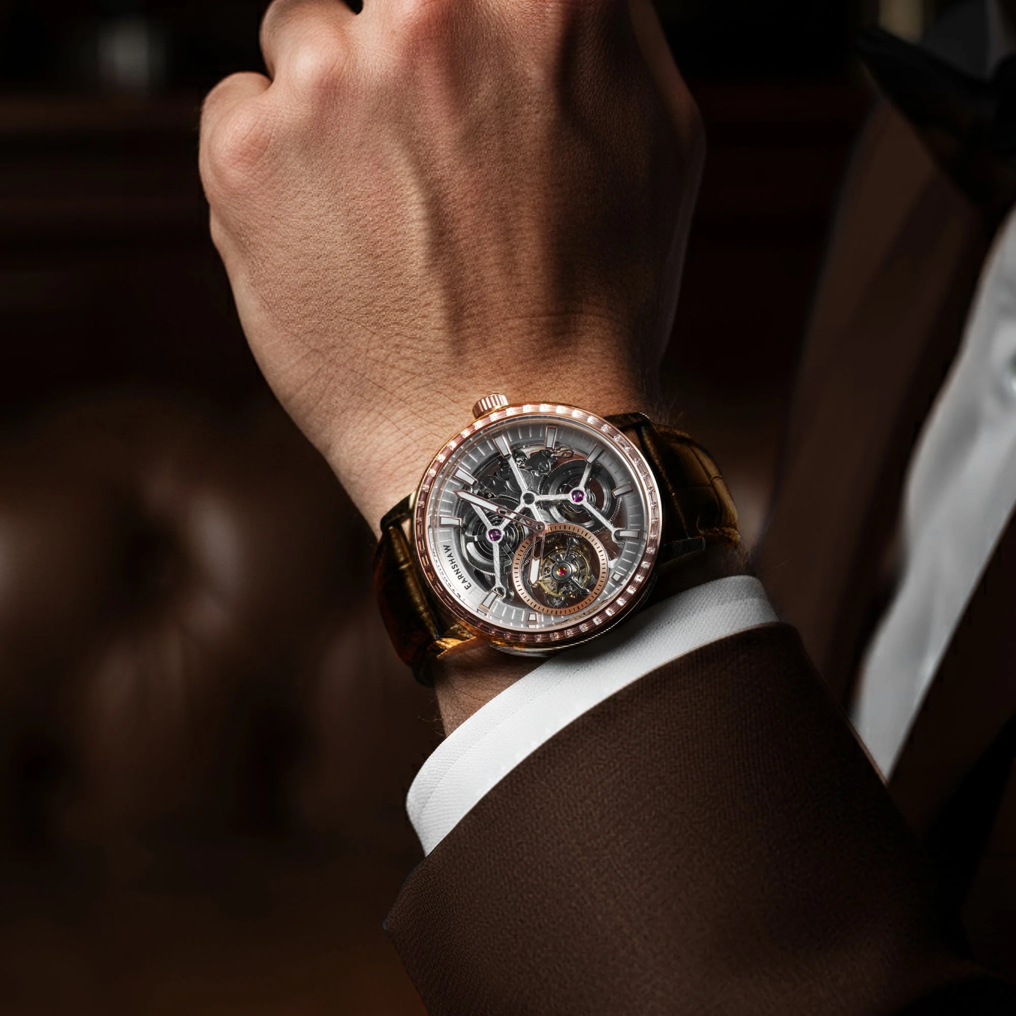 Engineer Parsons Tourbillon Limited Edition Rose Gold & Brown / Leather | Silver Dial - Image 2