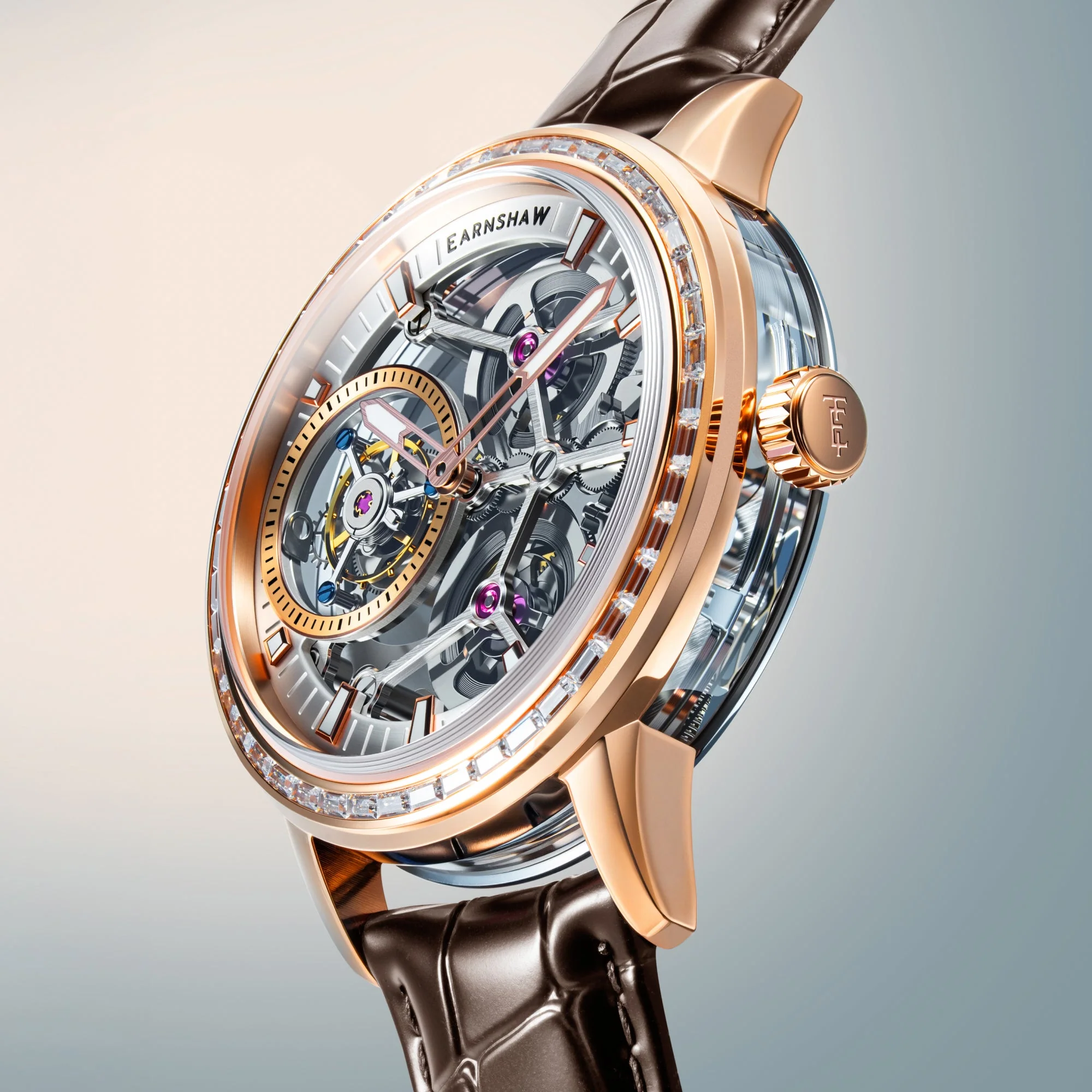 Engineer Parsons Tourbillon Limited Edition Rose Gold & Brown / Leather | Silver Dial - Image 3