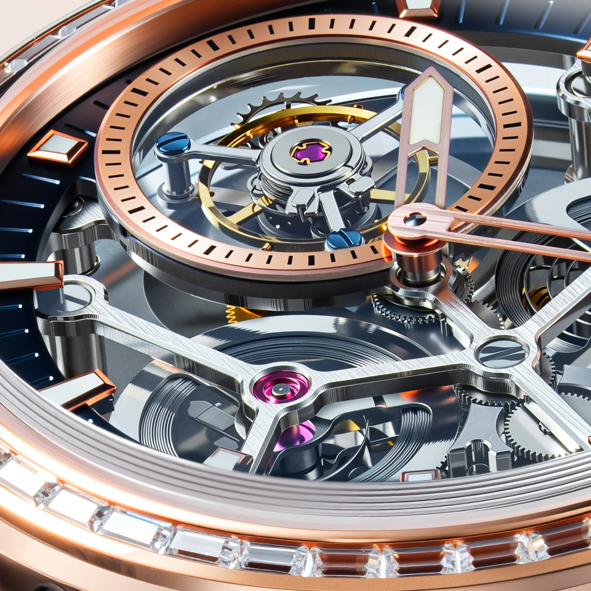 Engineer Parsons Tourbillon Limited Edition Rose Gold / Leather | Blue Dial - Image 4