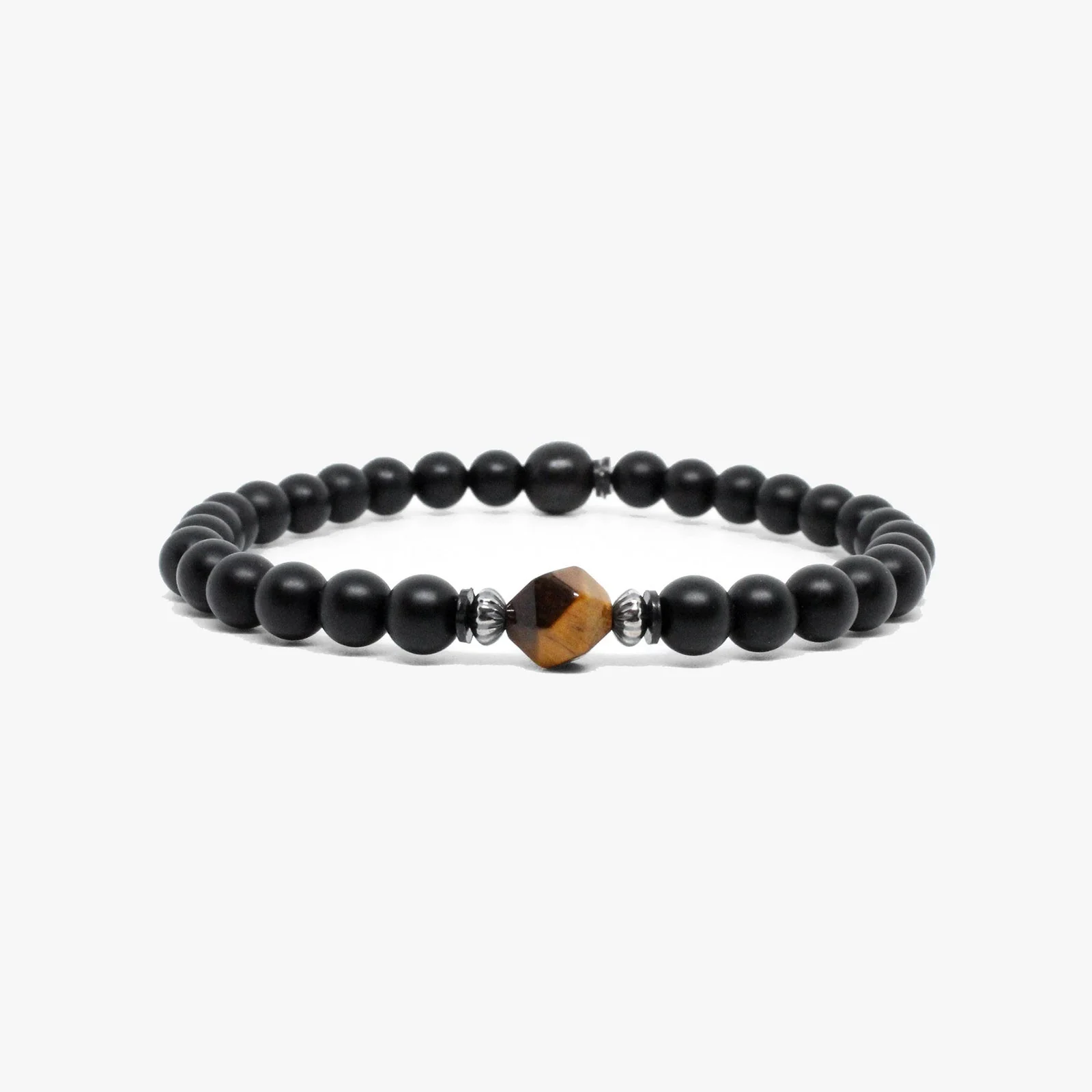 Faceted Yellow Gemstone, Black Onyx | Dial
