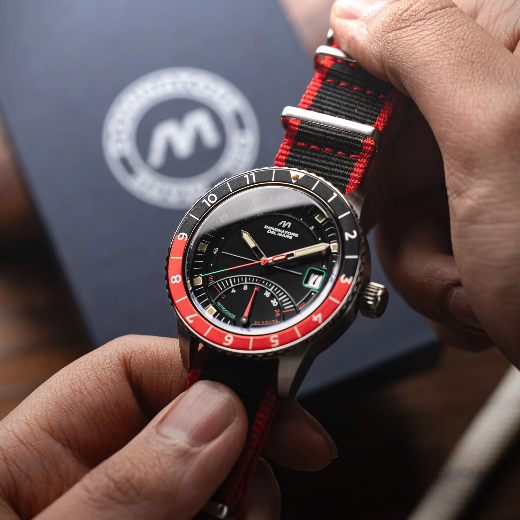 Fano Retrograde Black / Nylon Strap | Black Dial - Image 4