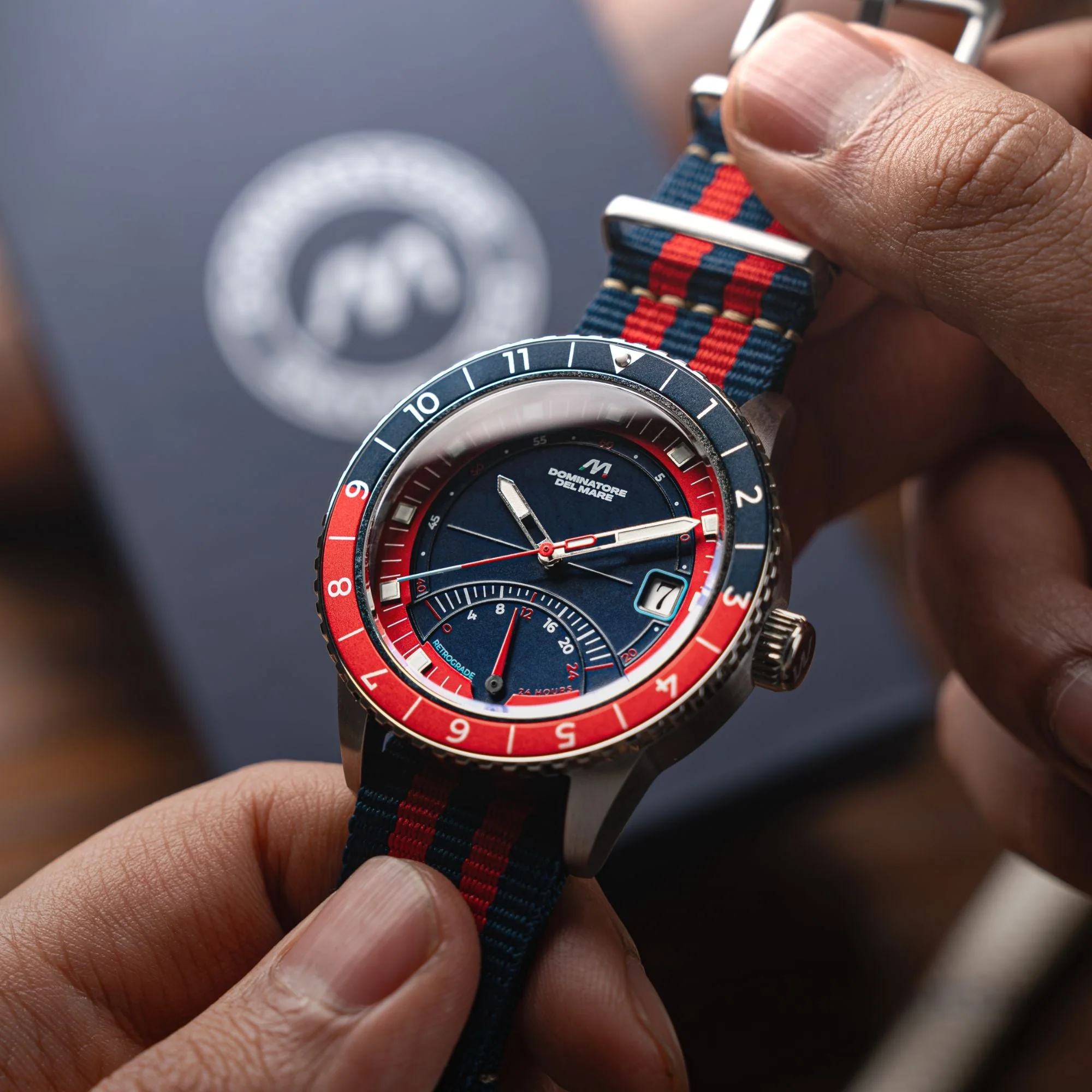 Fano Retrograde Blue / Nylon Strap | Blue Dial - Image 4