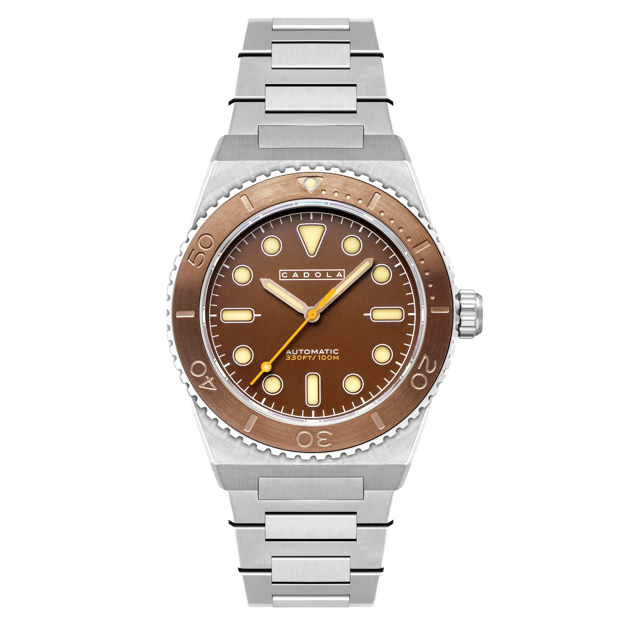 Farina Automatic Brown / Stainless Steel | Brown Dial