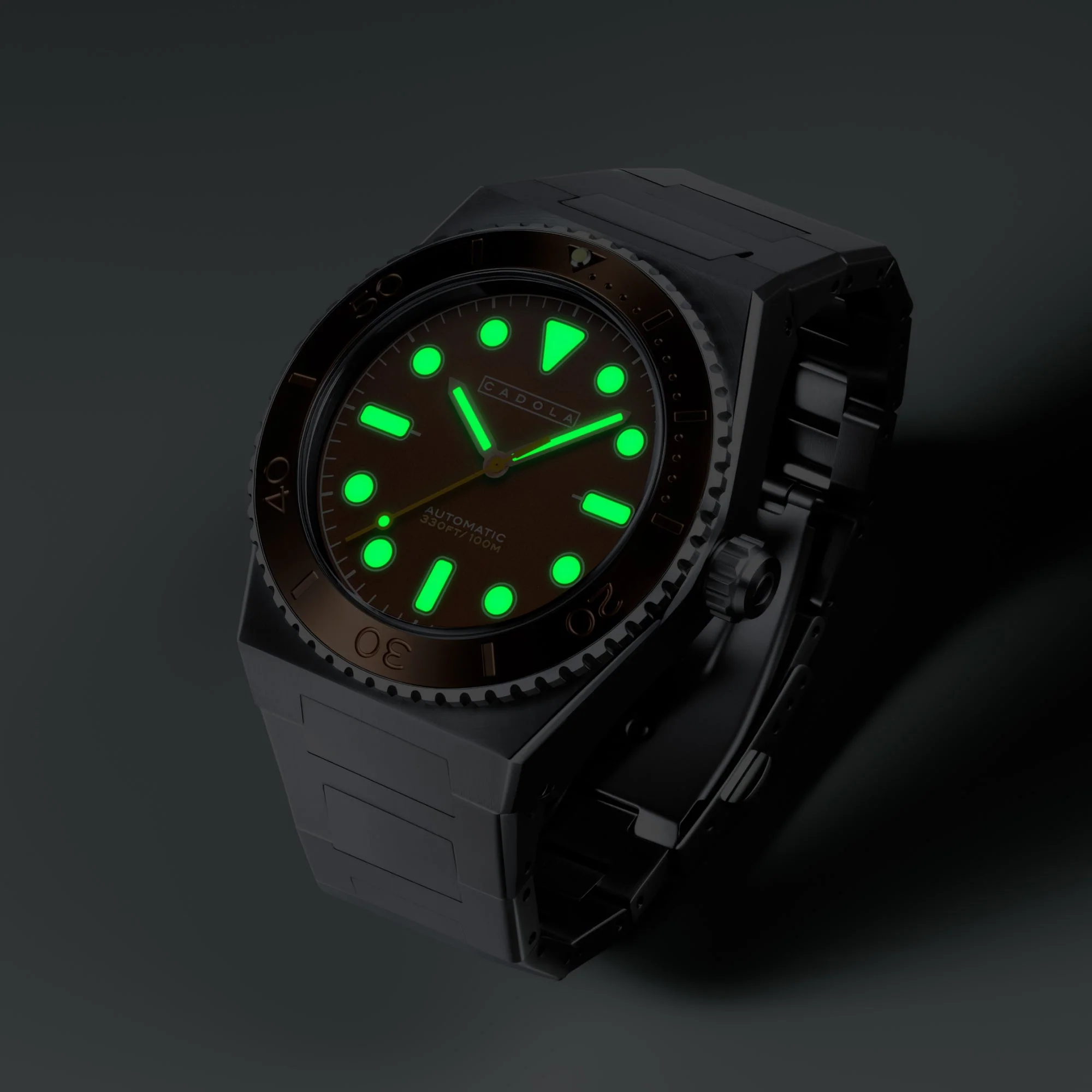 Farina Automatic Brown / Stainless Steel | Brown Dial - Image 3