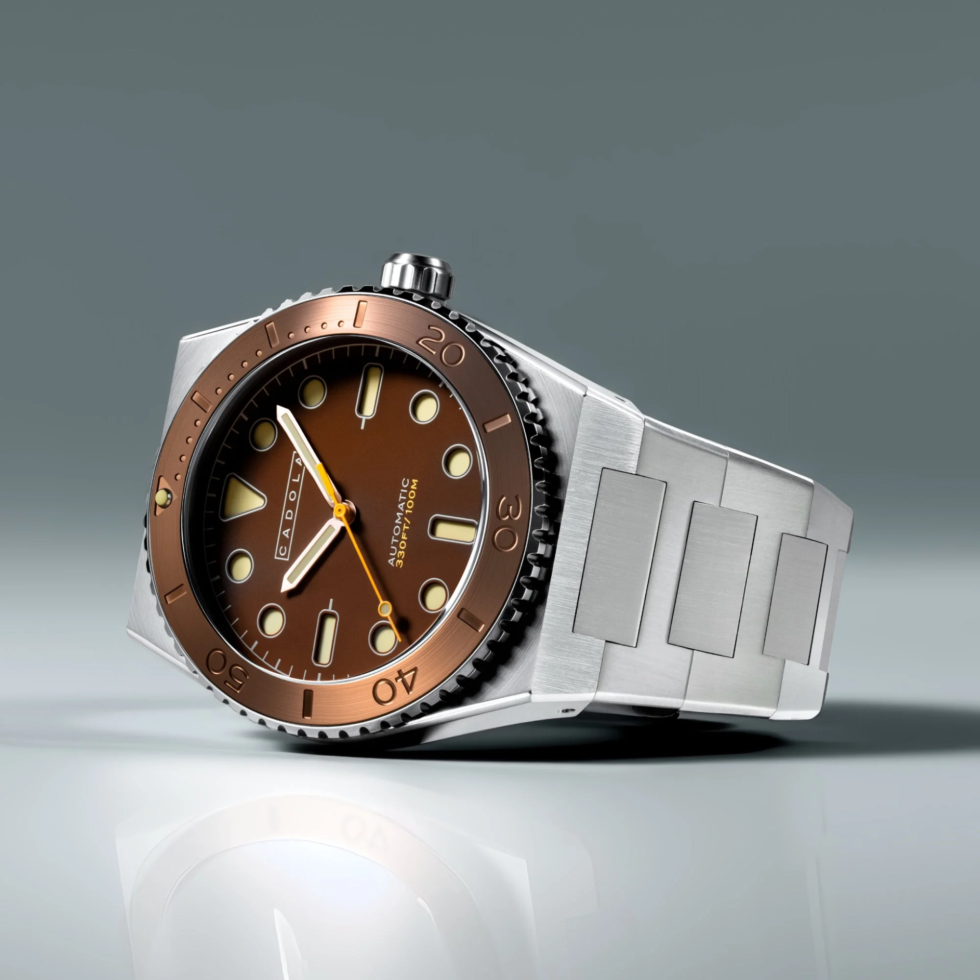 Farina Automatic Brown / Stainless Steel | Brown Dial - Image 4