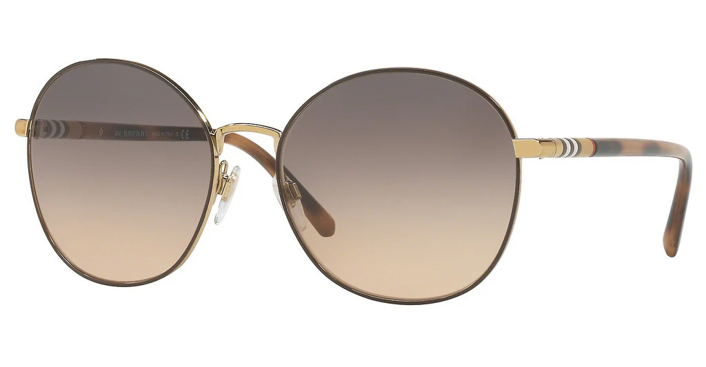 Fashion Light Gold Frame, Light Brown Gradient Grey Lens | Dial