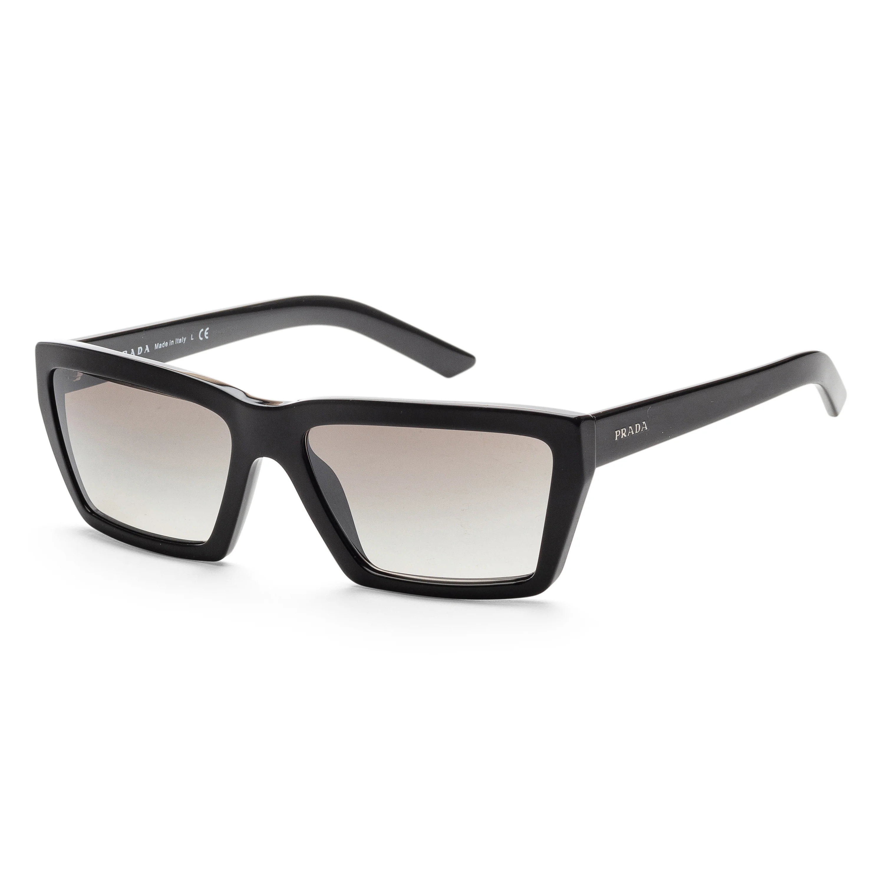 Fashion Black Frame, Gradient Grey Mirror Silver Lens PR04VS-1AB5O059 | Dial