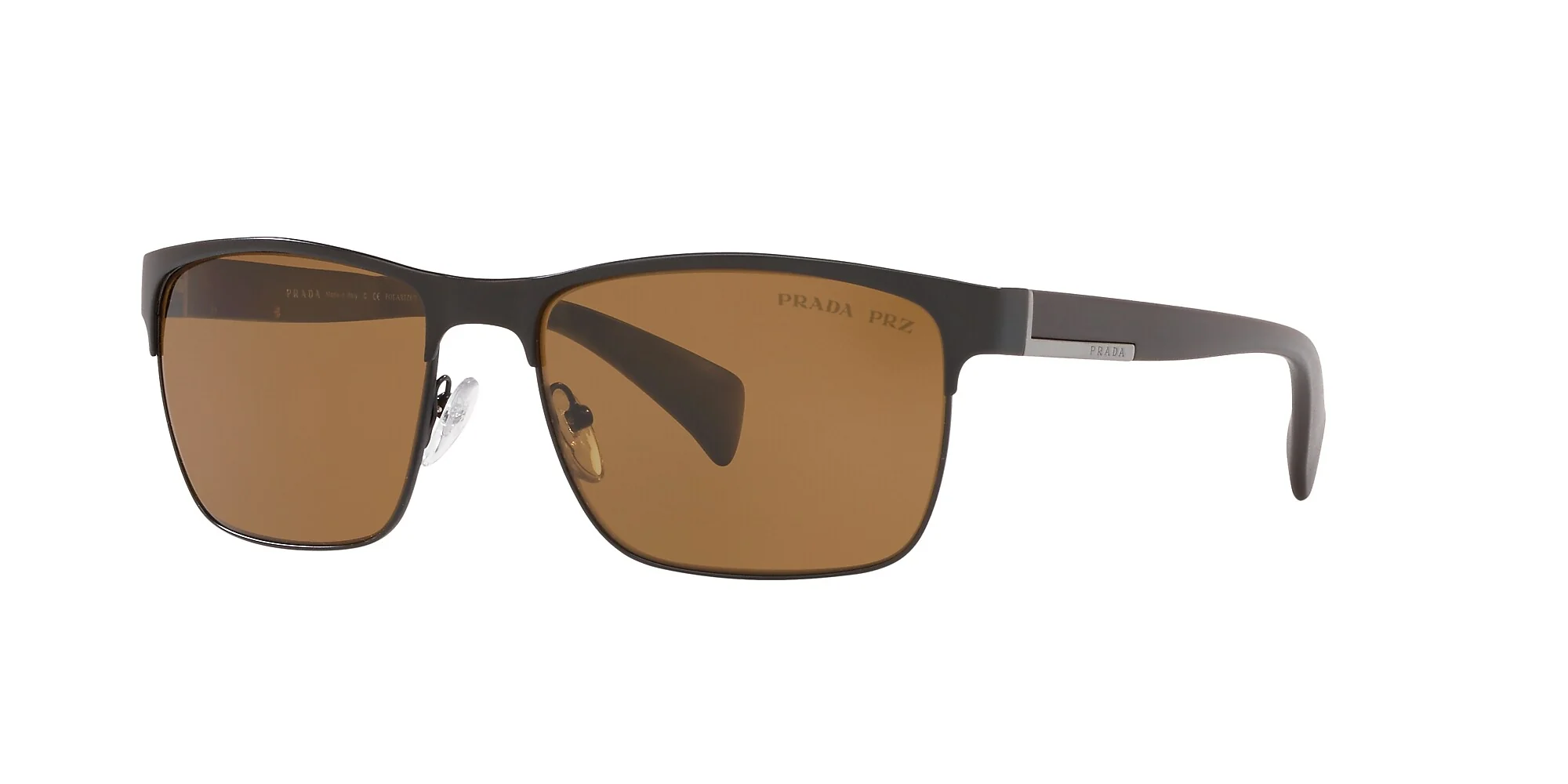 Fashion Matte Black Frame, Polar Brown Lens | Dial