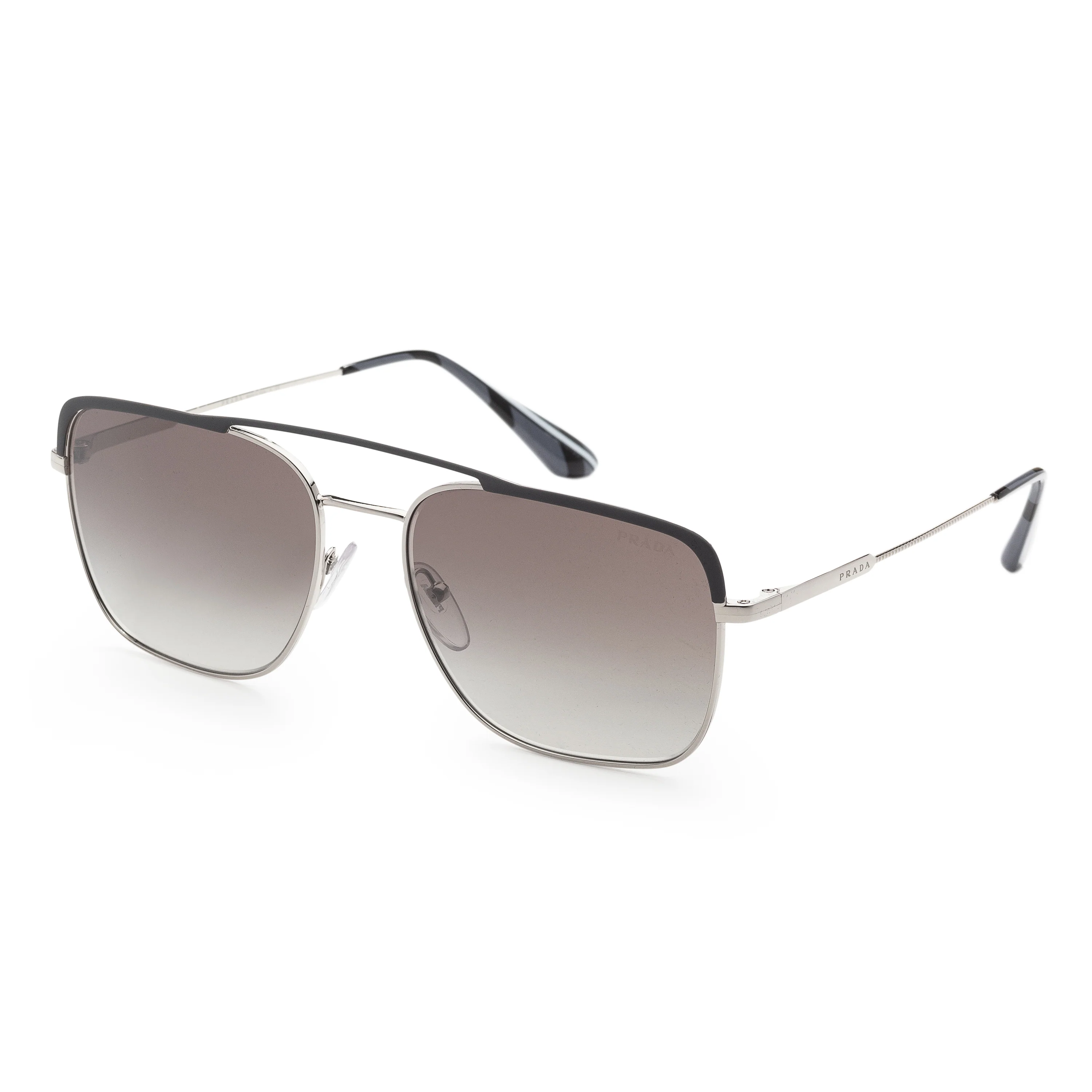 Fashion Gunmetal/Silver Frame, Gradient Grey Mirror Silver Lens | Dial