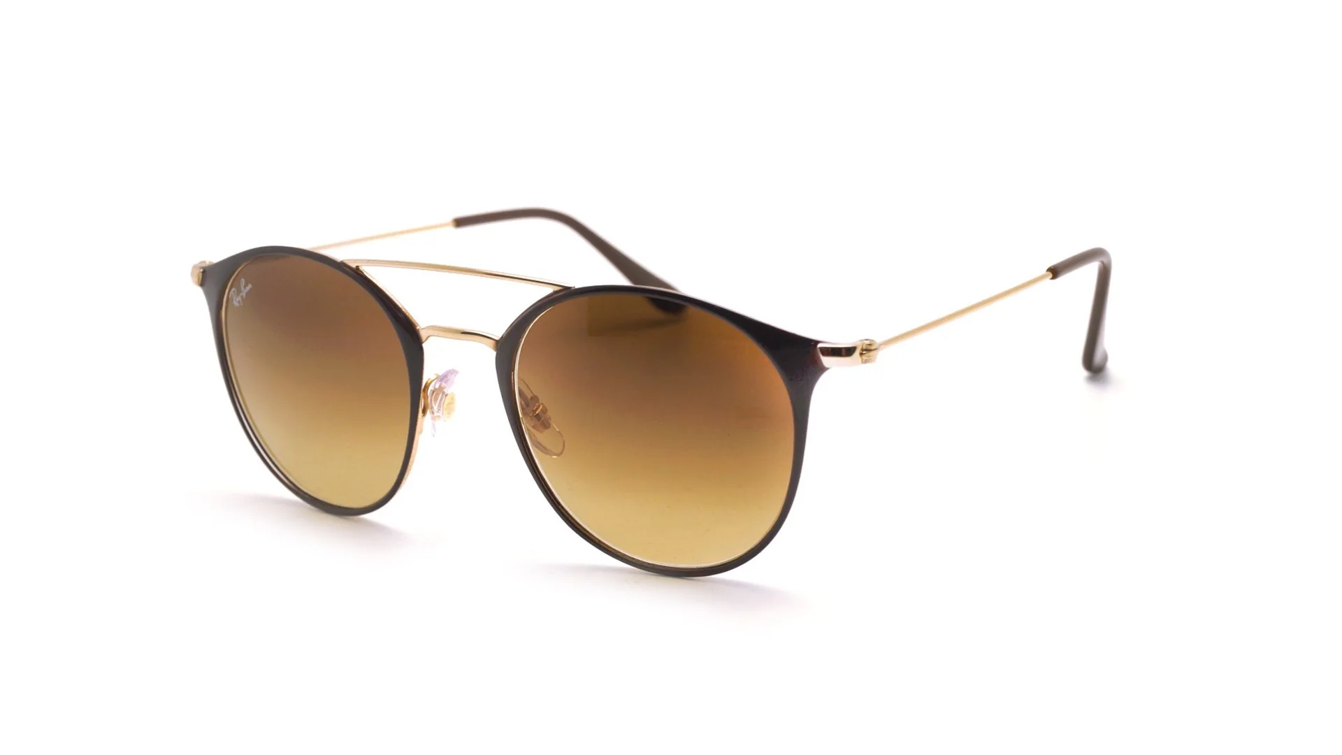 Fashion Gold Top Brown Frame, Brown Gradient Lens | Dial