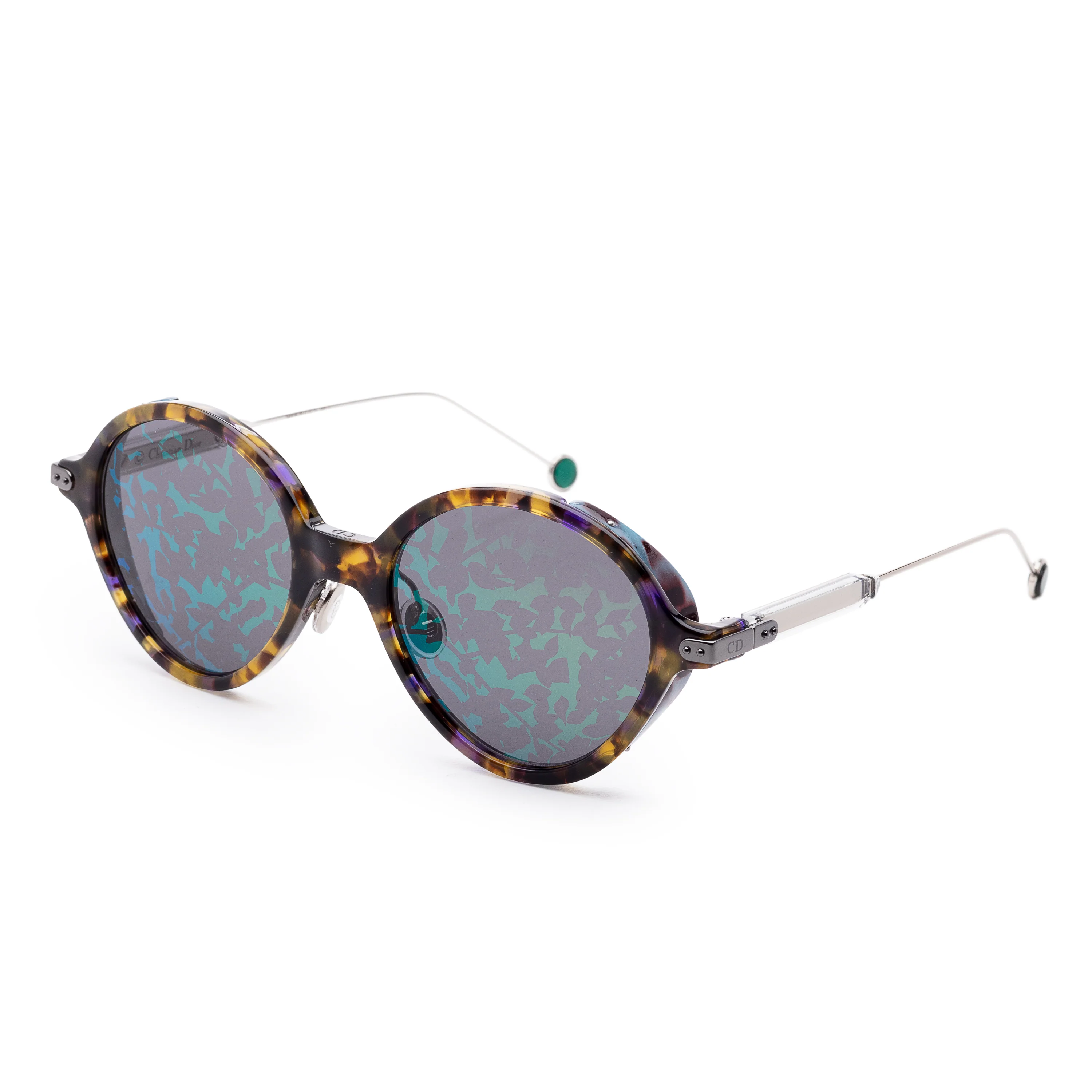Fashion Blue Havana Palladium Frame, Green Md Lens | Dial