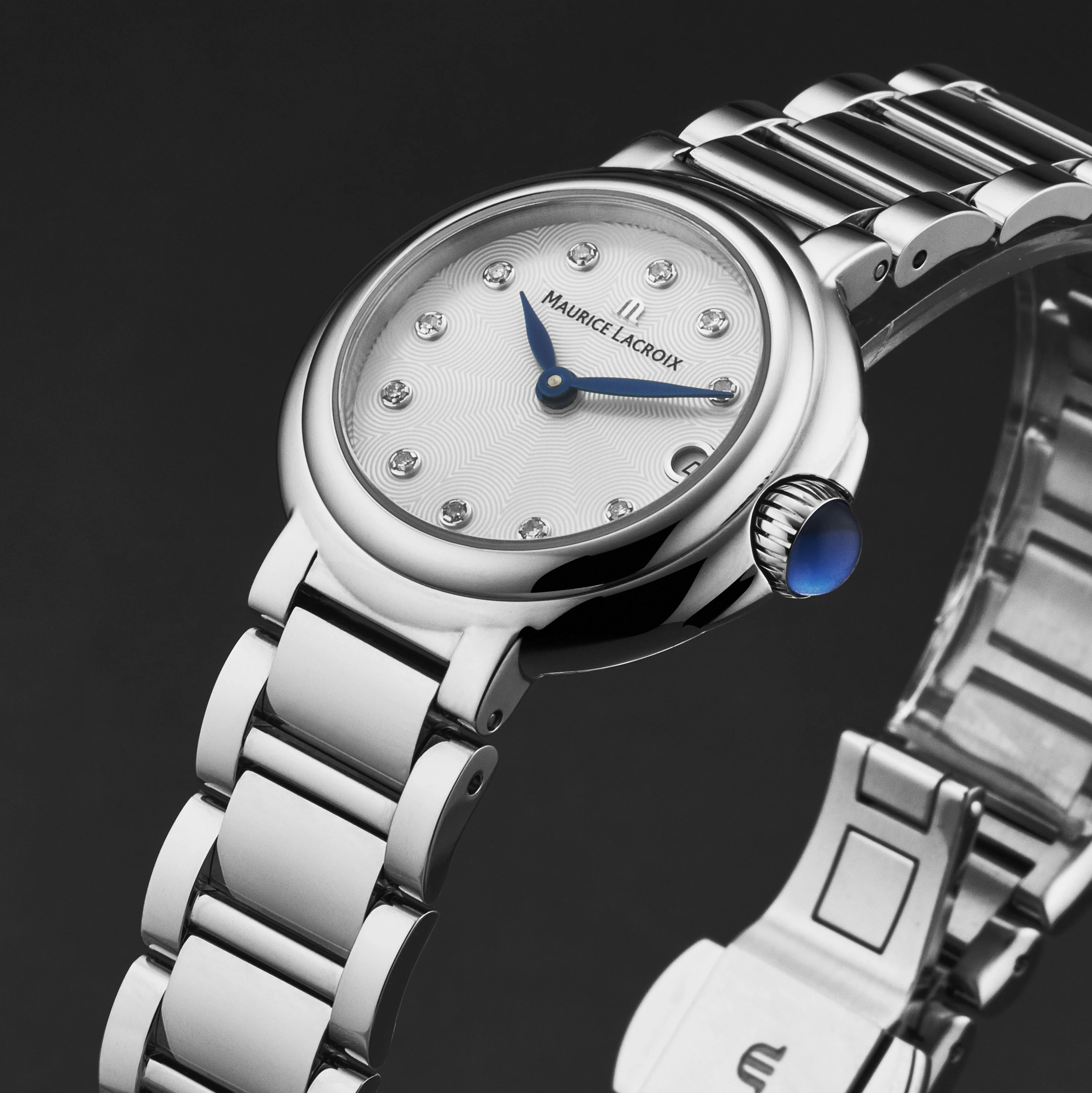 Fiaba FA1003SS0021701 / Mother-of-pearl with "water drop" guilloch pattern dial | Mother-of-pearl with "water drop" guilloch pattern dial Dial - Image 2