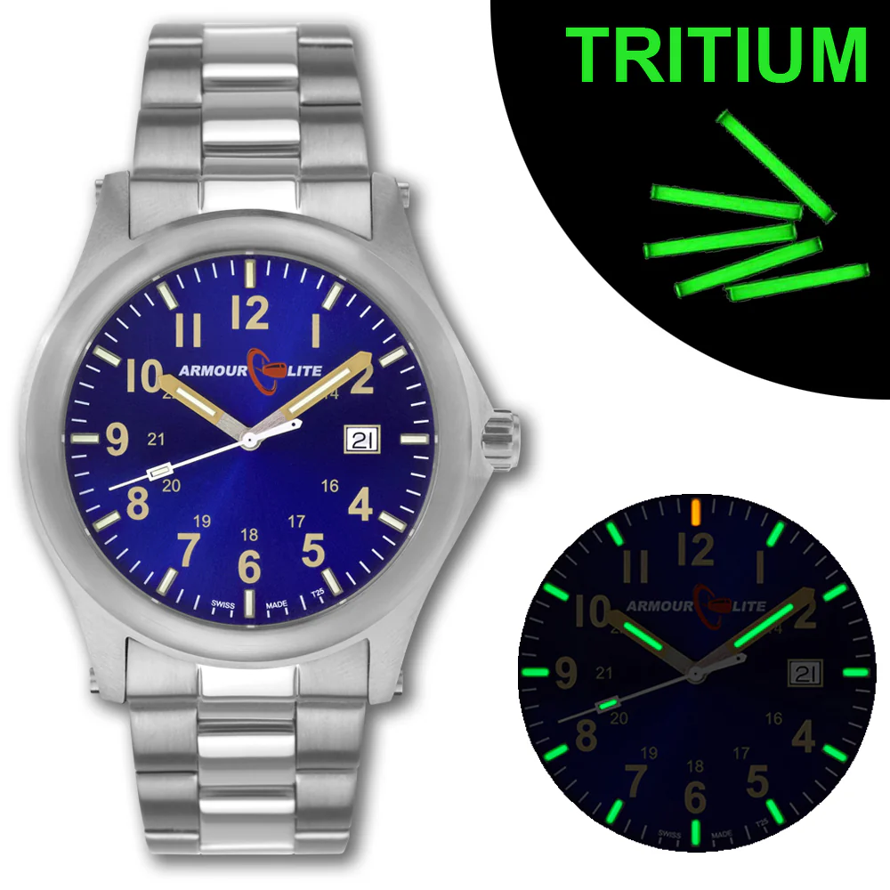 Field Series (Tritium & Armourglass) AL103 Steel Case / Metallic Blue Dial | Blue Dial