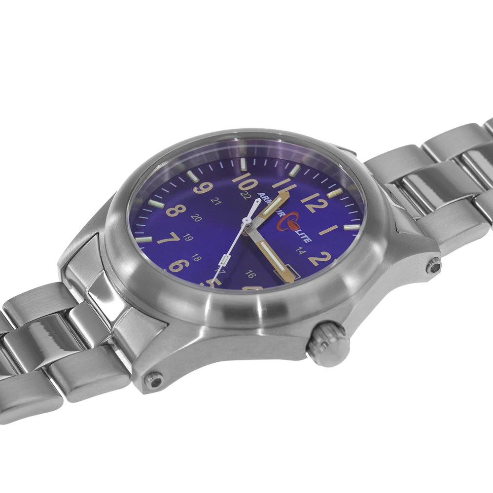 Field Series (Tritium & Armourglass) AL103 Steel Case / Metallic Blue Dial | Blue Dial - Image 3
