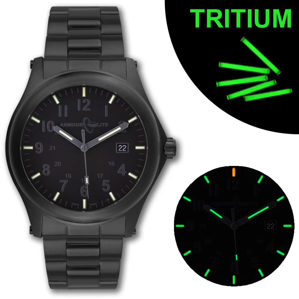 Field Series (Tritium & Armourglass) AL105 Stealth Blackout | Black Dial