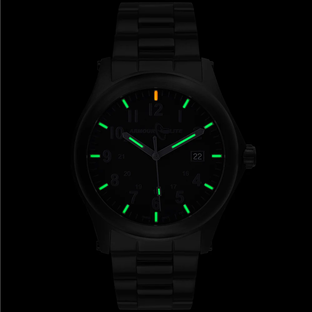 Field Series (Tritium & Armourglass) AL105 Stealth Blackout | Black Dial - Image 2