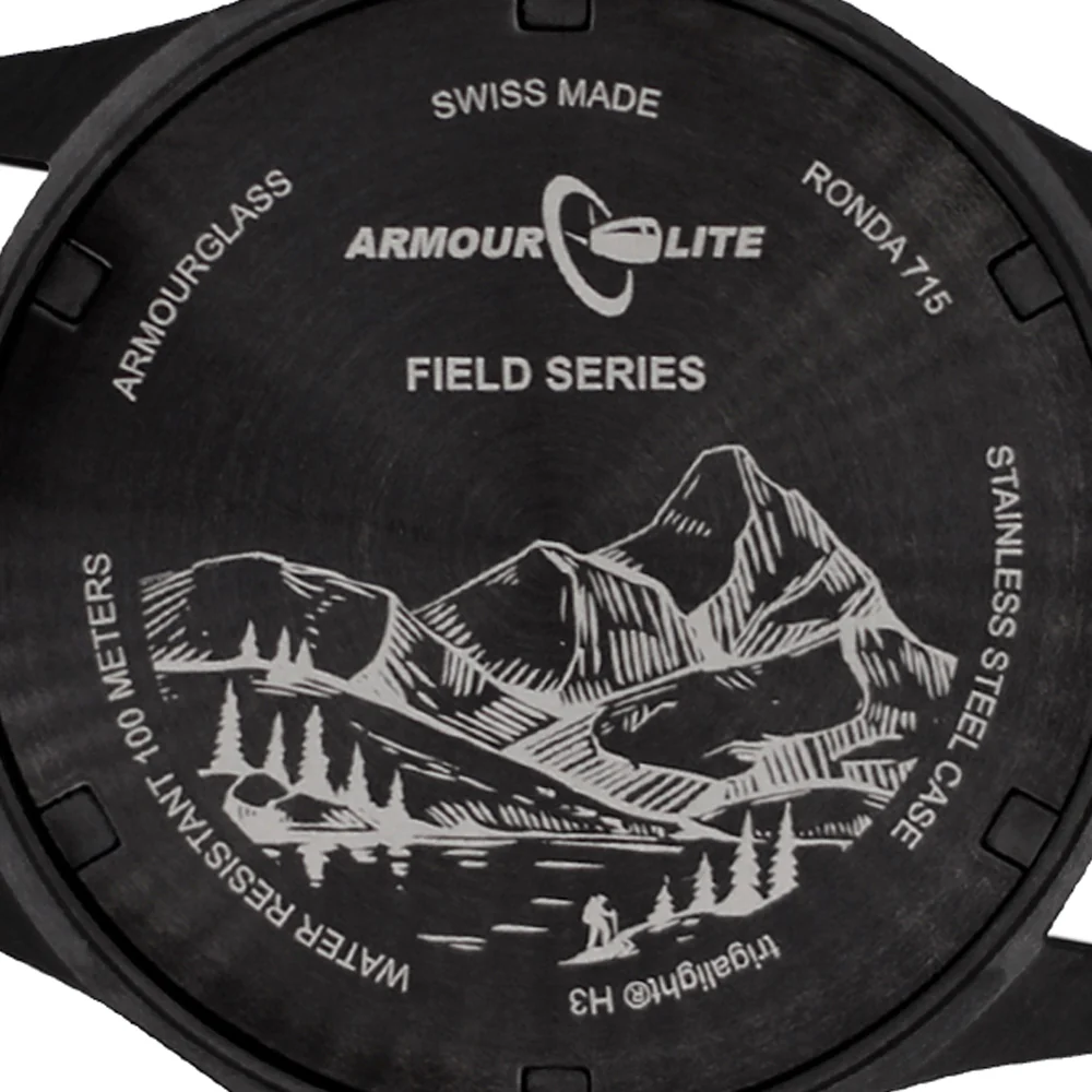 Field Series (Tritium & Armourglass) AL105 Stealth Blackout | Black Dial - Image 3