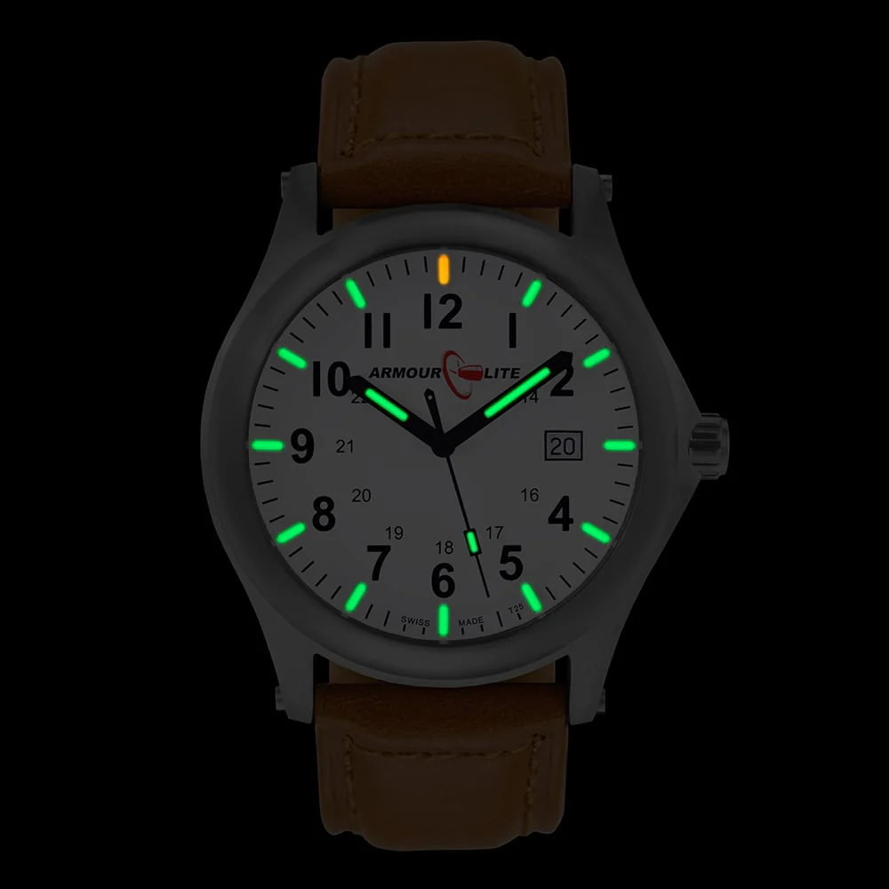 Field Series (Tritium & Armourglass) AL126 Steel Case / White Dial | Arctic White Dial - Image 3