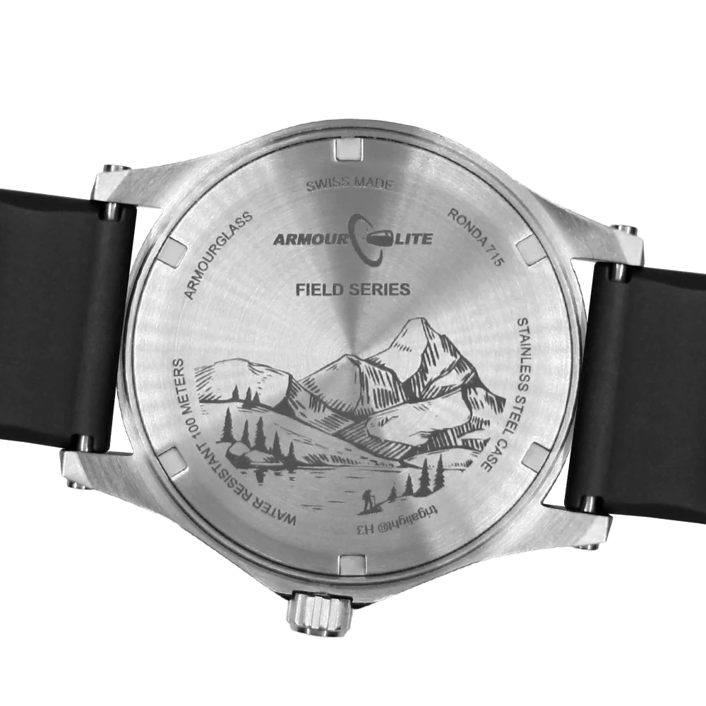Field Series (Tritium & Armourglass) AL131 Steel Case / Black Dial | Black Dial - Image 4