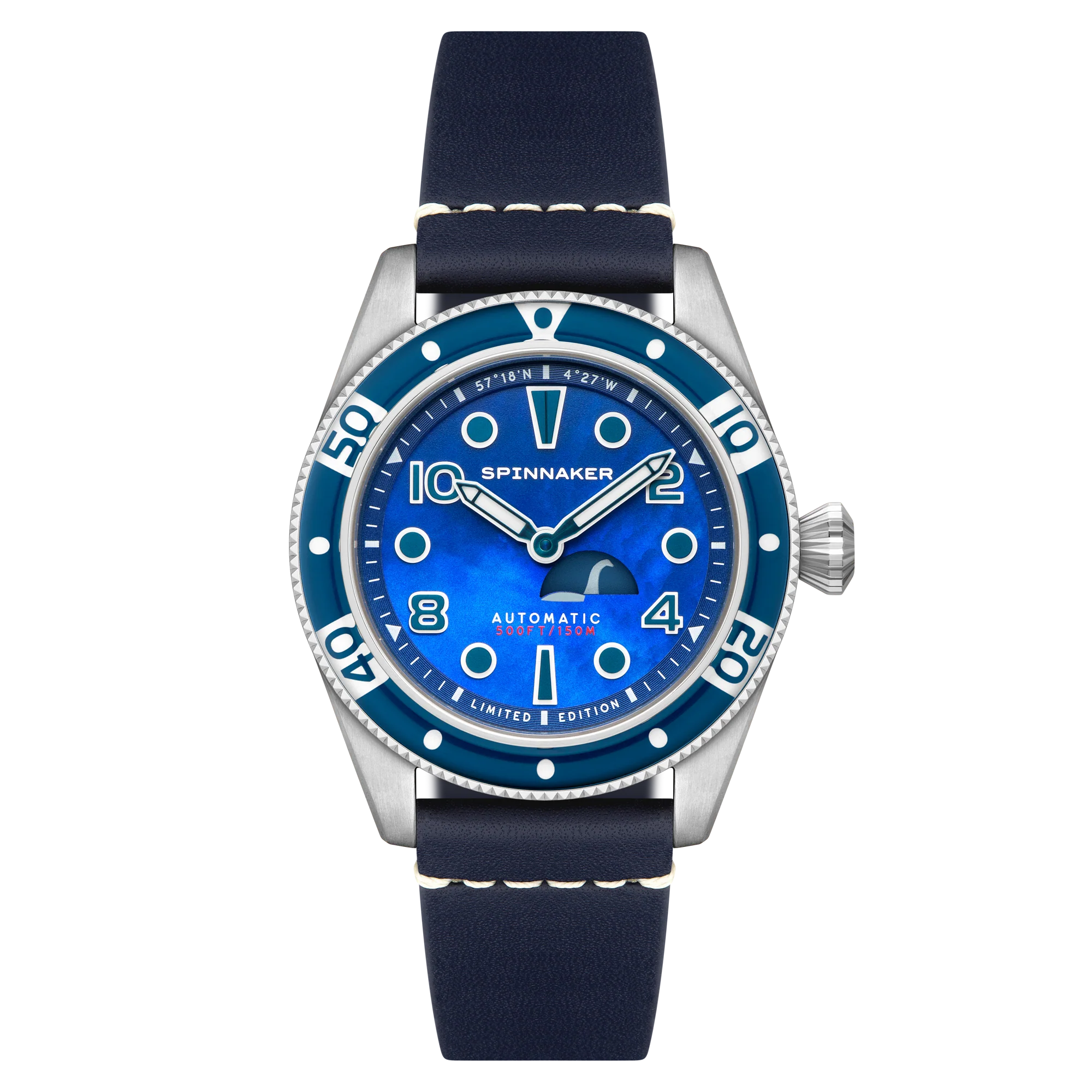 Fleuss Automatic Nessie Pearl Diver Limited Edition Blue / Leather | Blue Dial