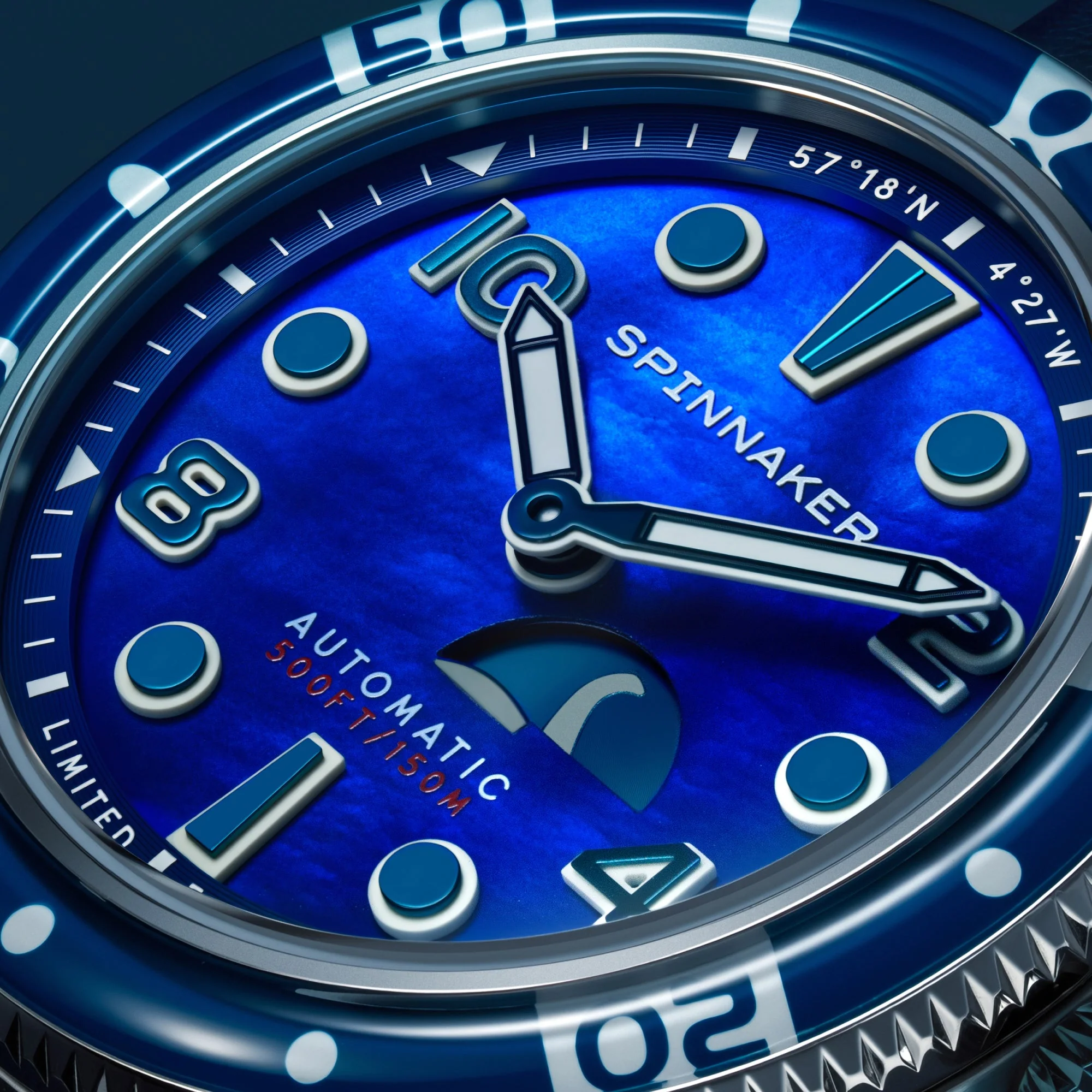 Fleuss Automatic Nessie Pearl Diver Limited Edition Blue / Leather | Blue Dial - Image 4