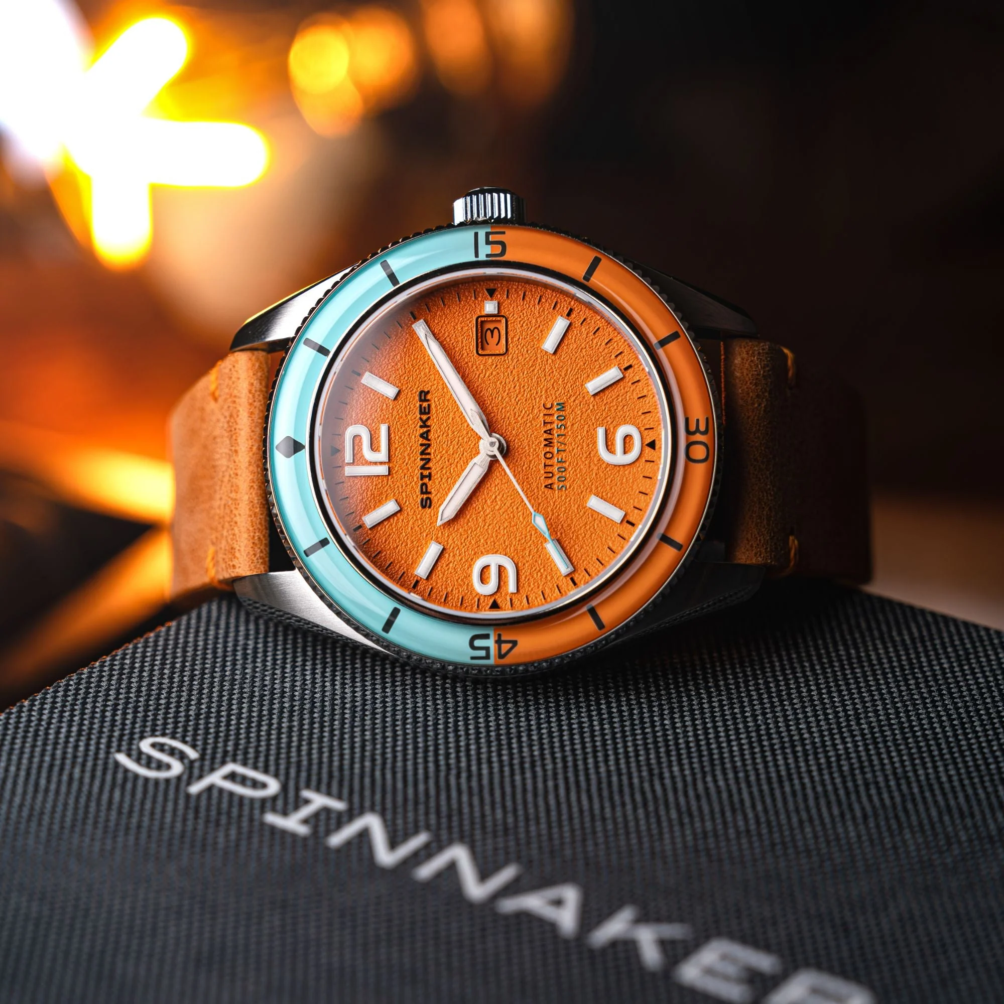 Fleuss Automatic Orange / Leather | Orange Dial - Image 2