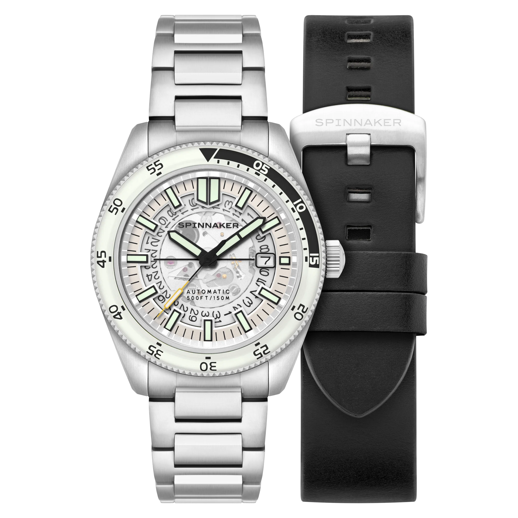 Fleuss Automatic White/Stainless Steel | White Dial - Image 5