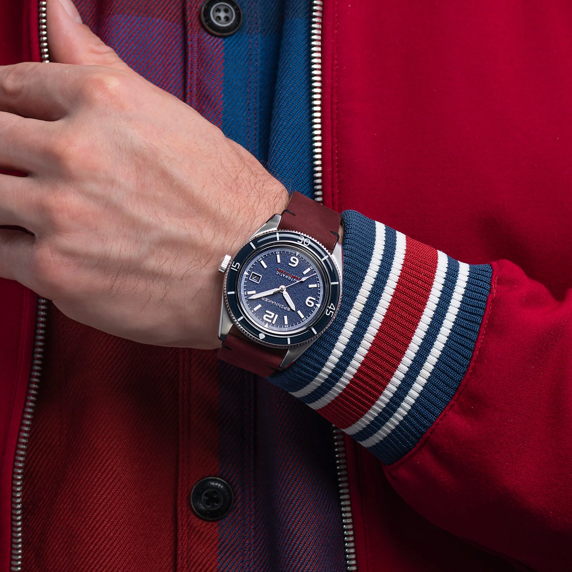 Fleuss Blue / Black / Leather | Blue Dial - Image 9