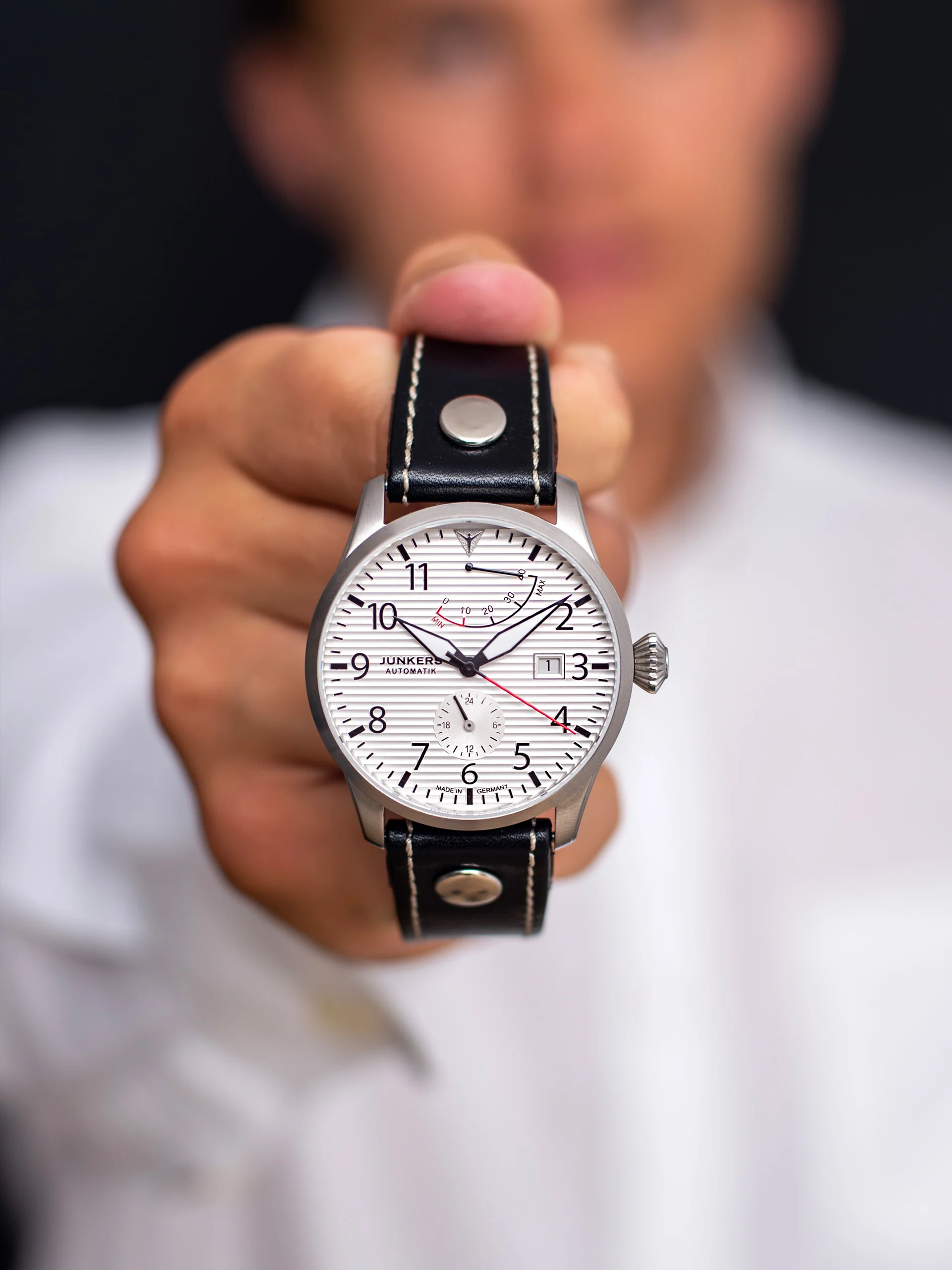 Flieger Leather / Silver Silver Dial - Image 4