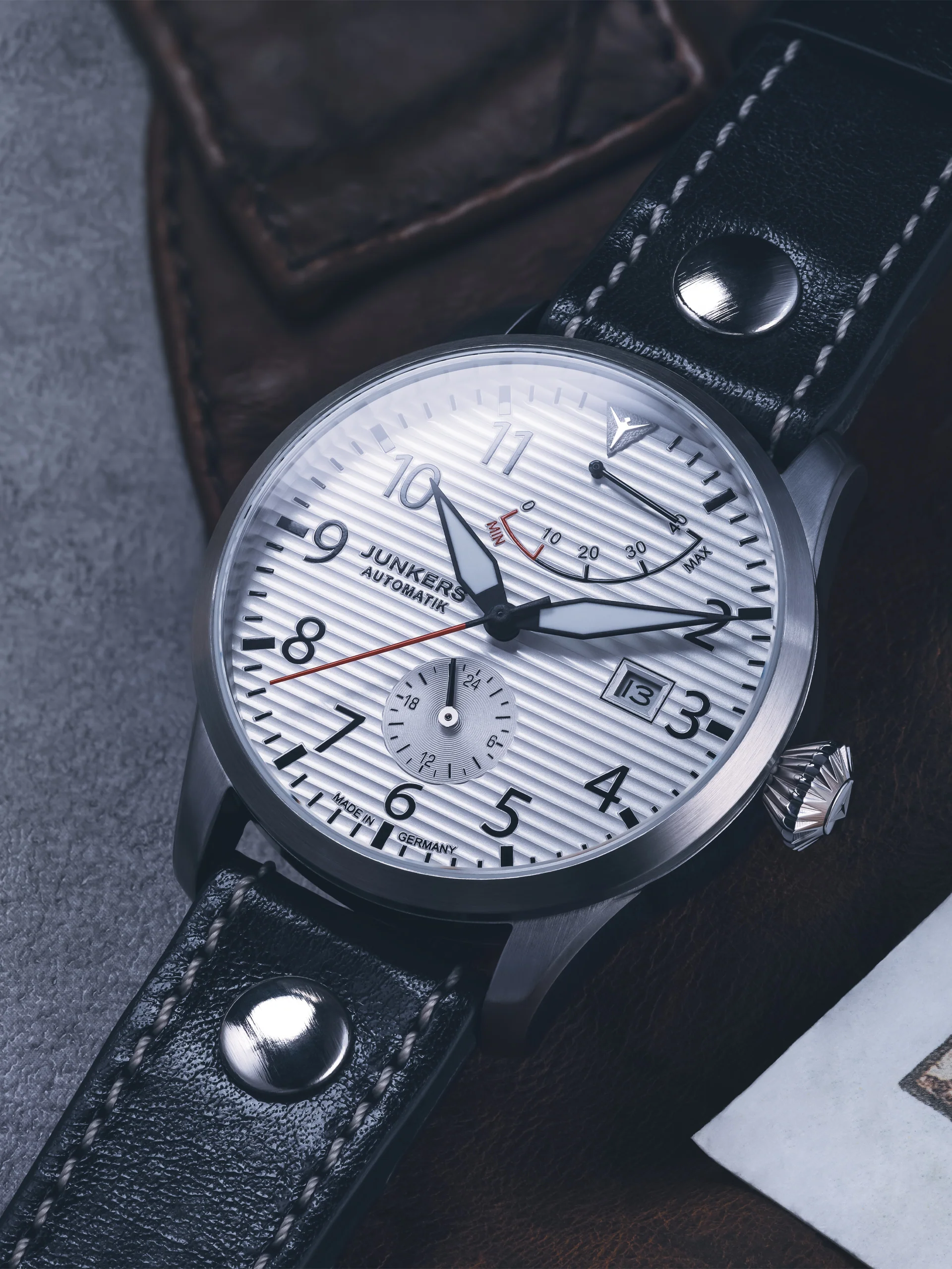 Flieger Leather / Silver Silver Dial - Image 6