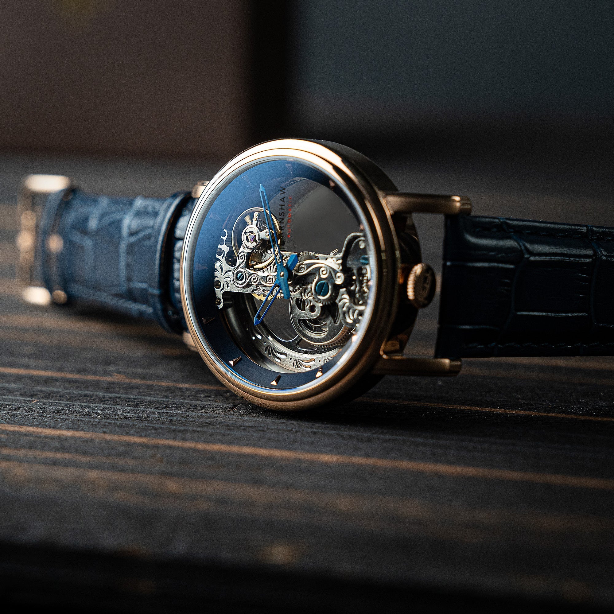 Fowler Bridge Automatic Blue / Genuine Leather | Blue Dial - Image 3