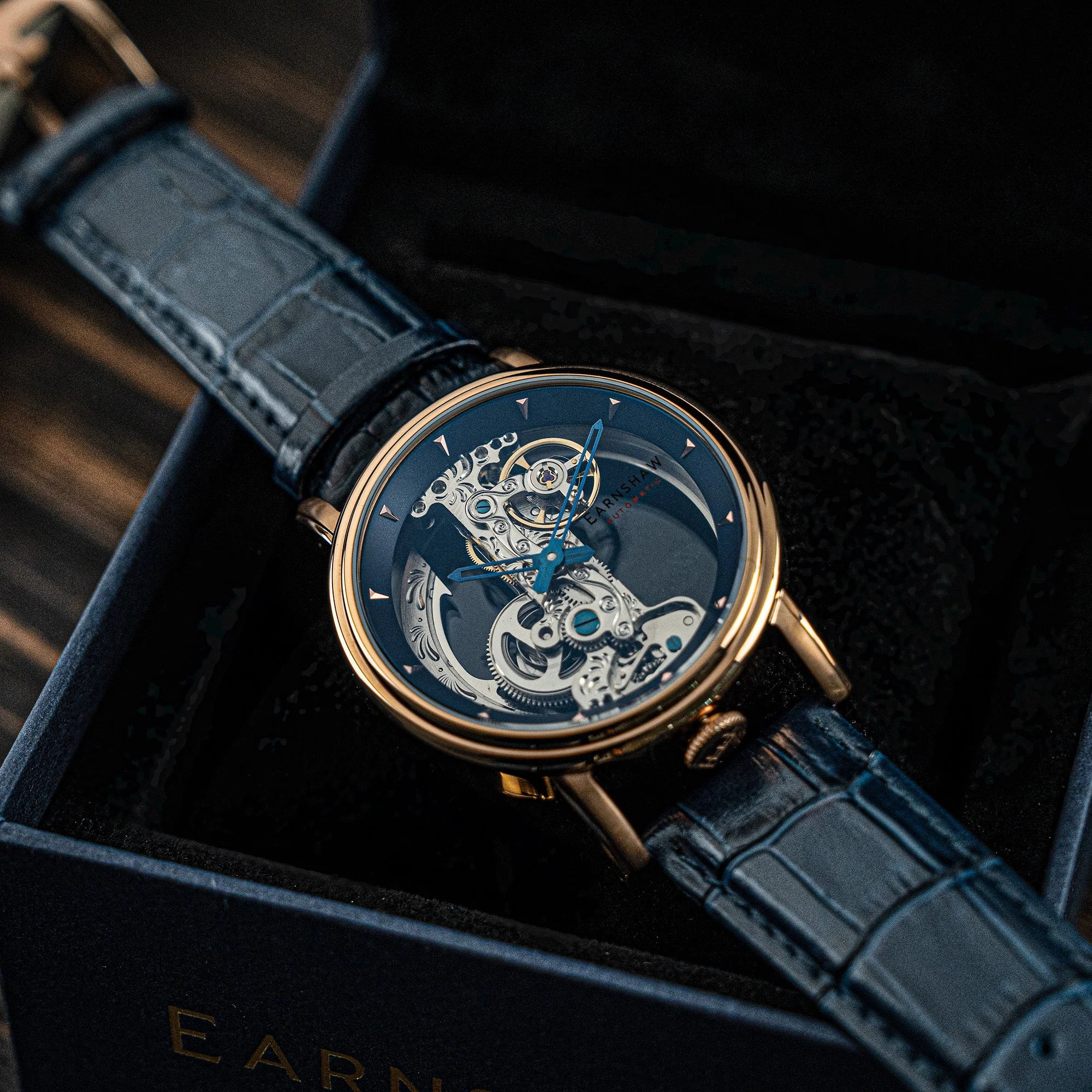 Fowler Bridge Automatic Blue / Genuine Leather | Blue Dial - Image 4