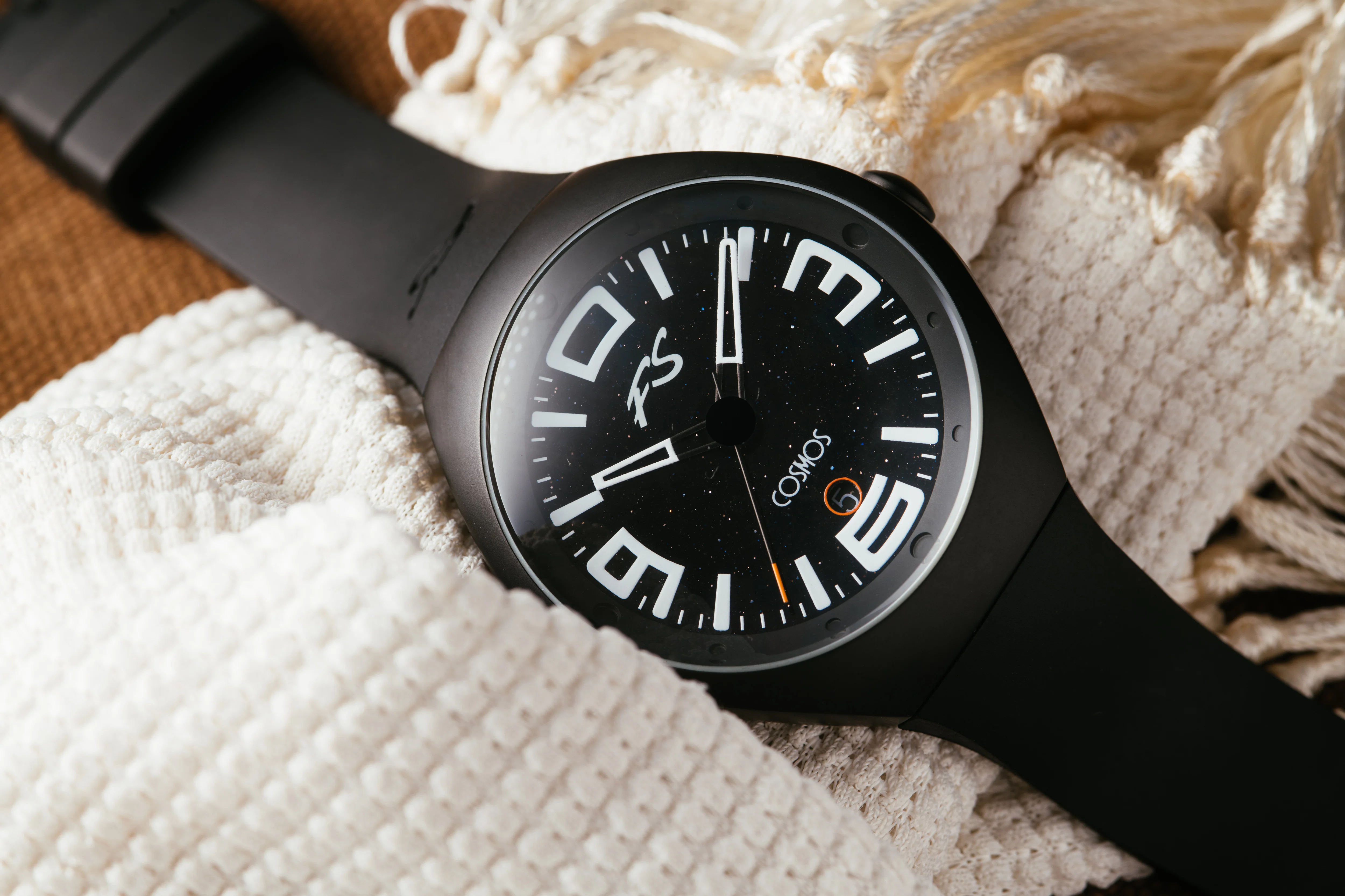 Frank Stephenson's Cosmos Series Black Case, Black Dial, Black Strap | Black Dial - Image 5