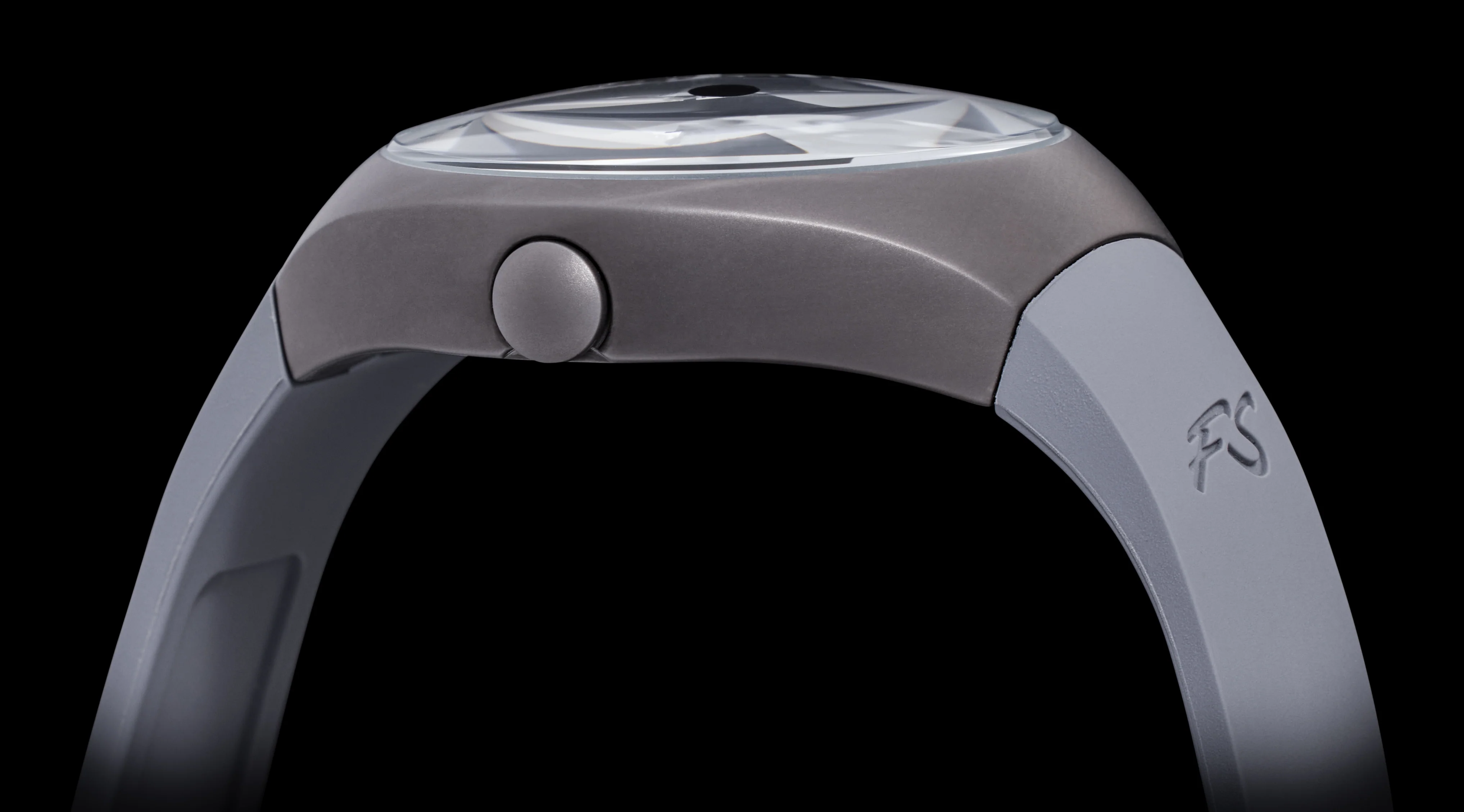 Frank Stephenson's Cosmos Series Gray Case, Black Dial, Gray Strap | Black Dial - Image 2